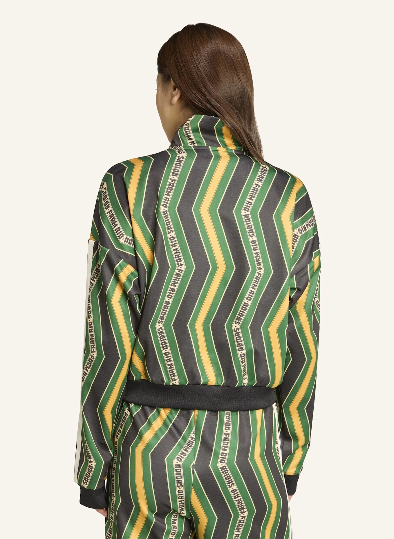 adidas ADIDAS X FARM TIRO TRACK TOP: SCHWARZ/ GRÜN/ GELB