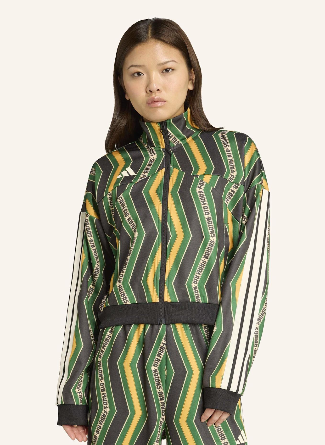 adidas ADIDAS X FARM TIRO TRACK TOP: SCHWARZ/ GRÜN/ GELB