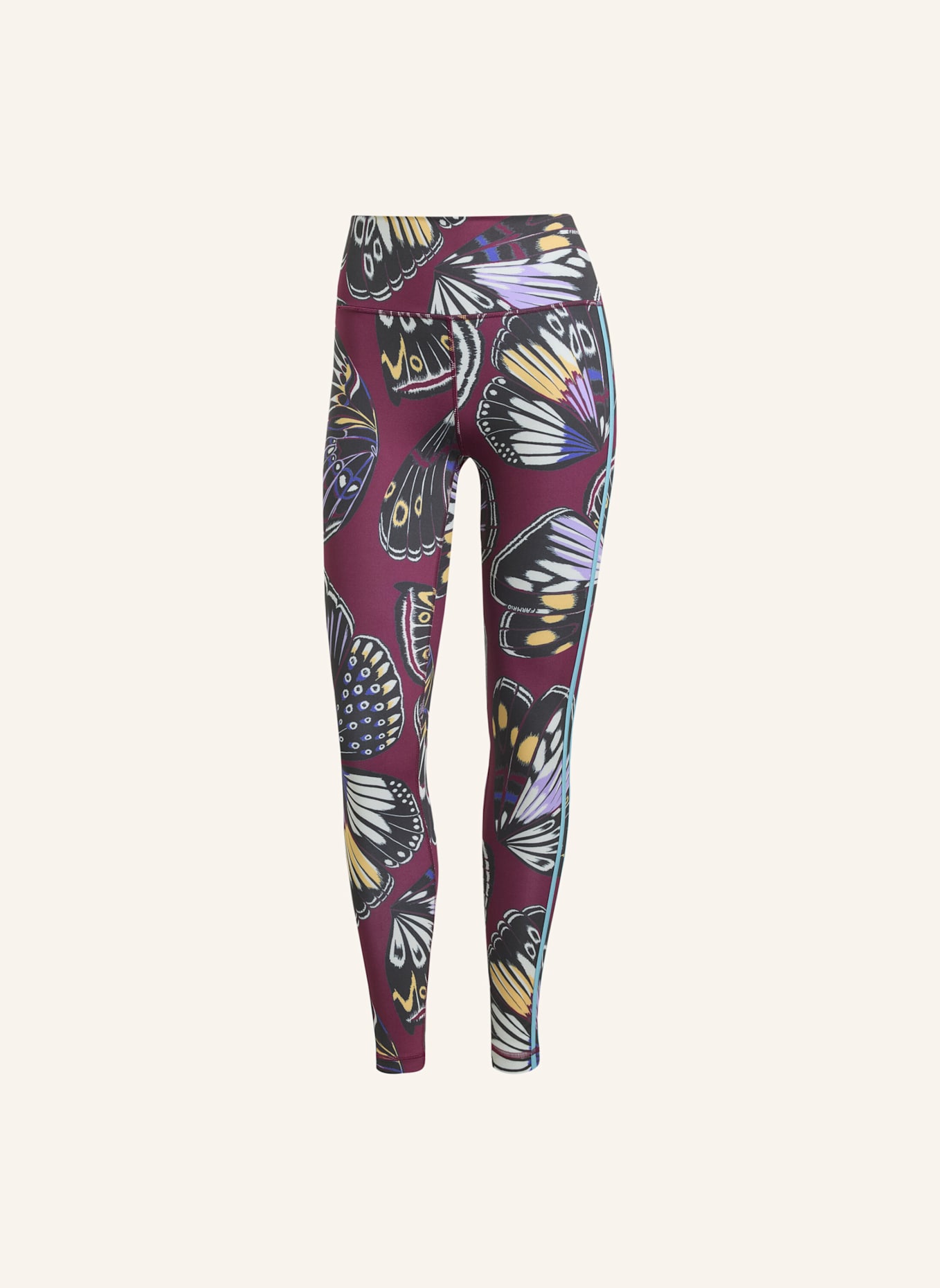 adidas ADIDAS X FARM 7/8 LEGGINGS: SCHWARZ/ ROT/ LILA