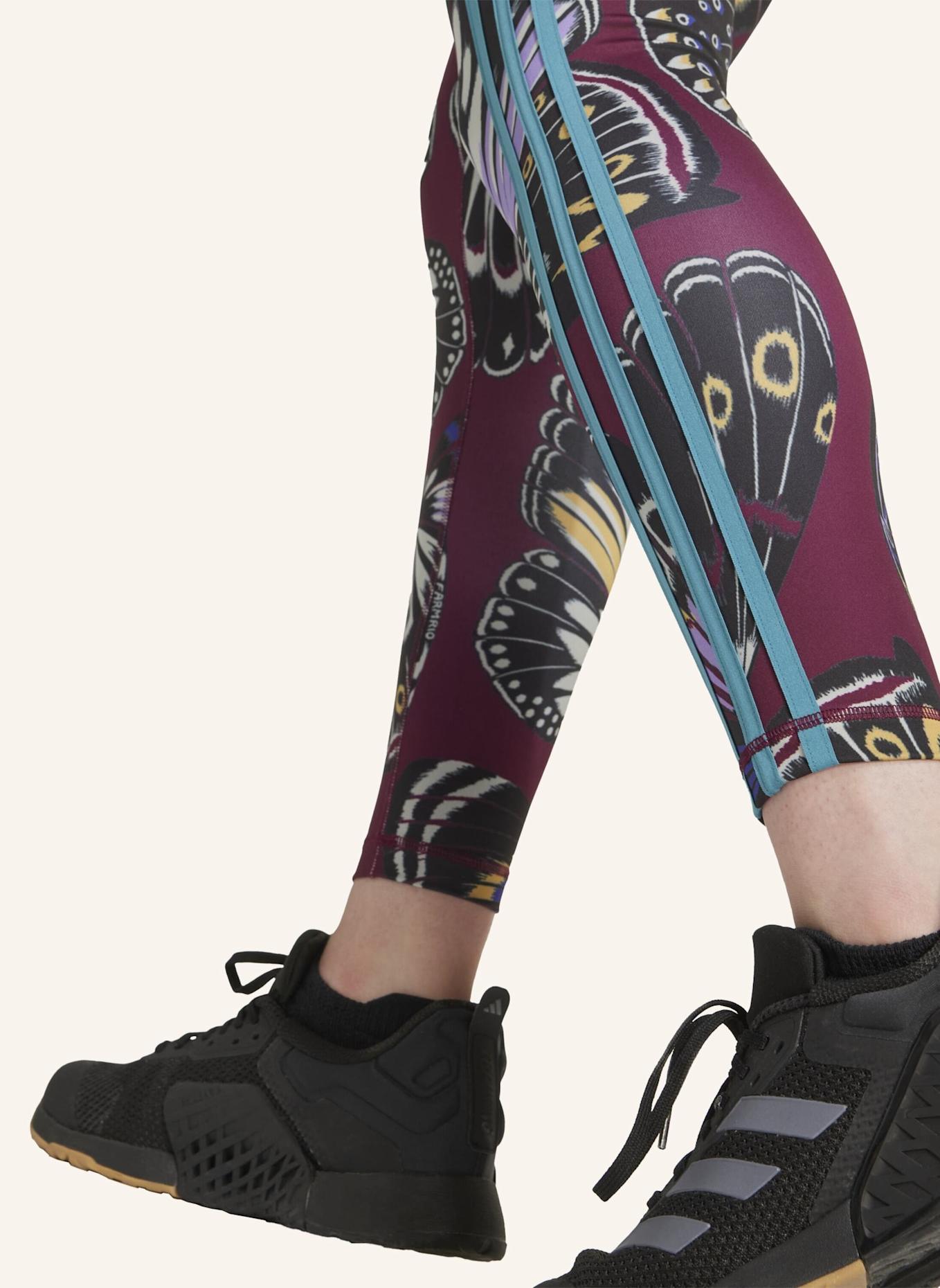 adidas ADIDAS X FARM 7/8 LEGGINGS: SCHWARZ/ ROT/ LILA