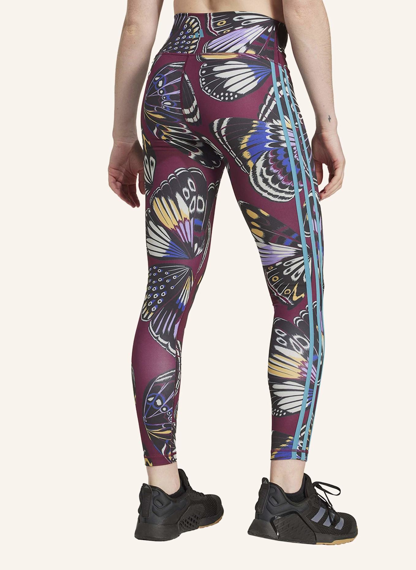 adidas ADIDAS X FARM 7/8 LEGGINGS: SCHWARZ/ ROT/ LILA