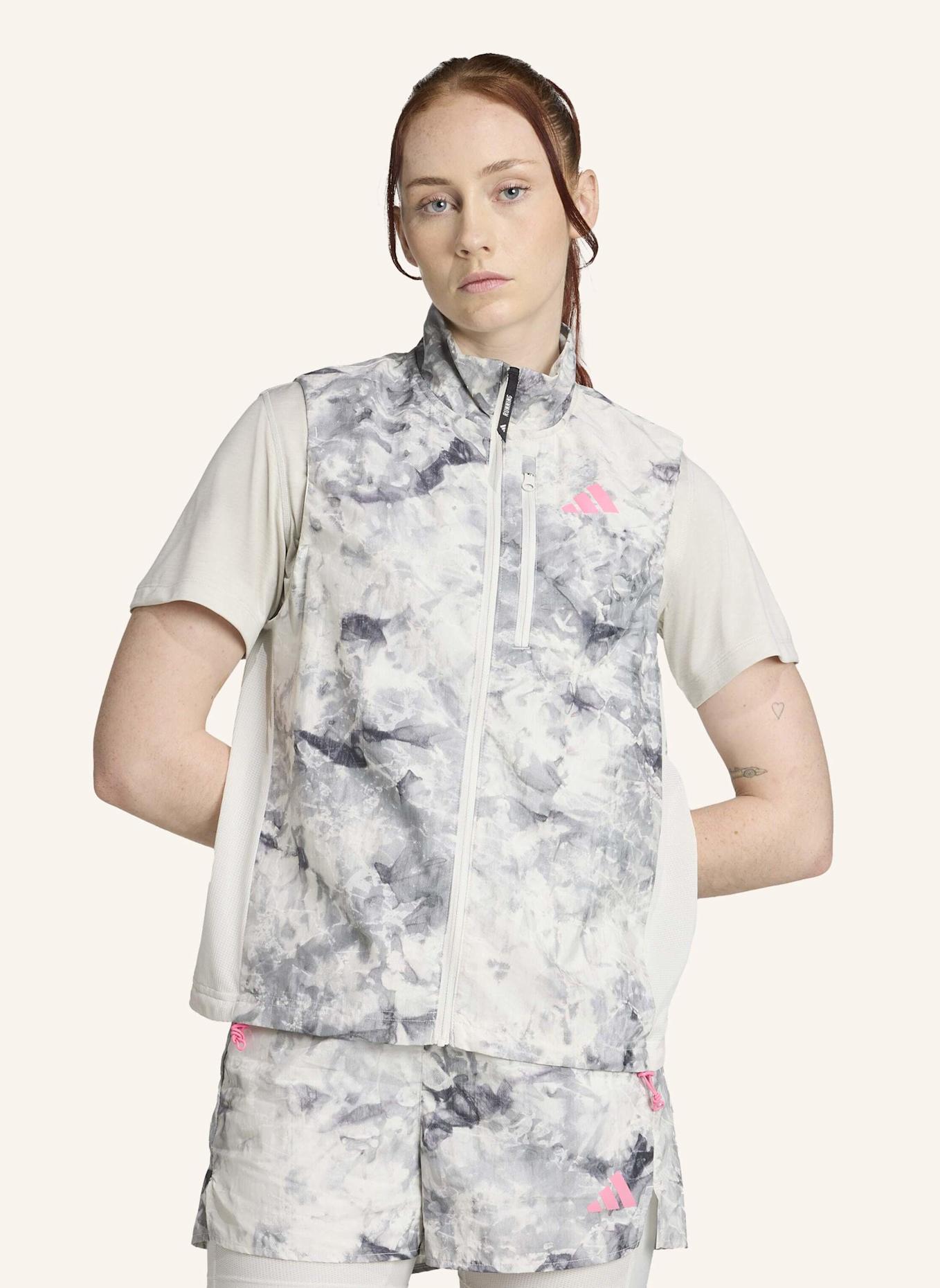 adidas OWN THE RUN SPRAY DYE WESTE: GRAU/ SCHWARZ