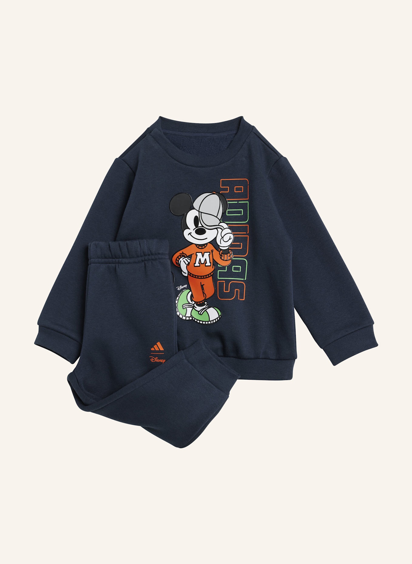 adidas DISNEY MICKY MAUS JOGGINGANZUG KINDER: SCHWARZ/ ORANGE