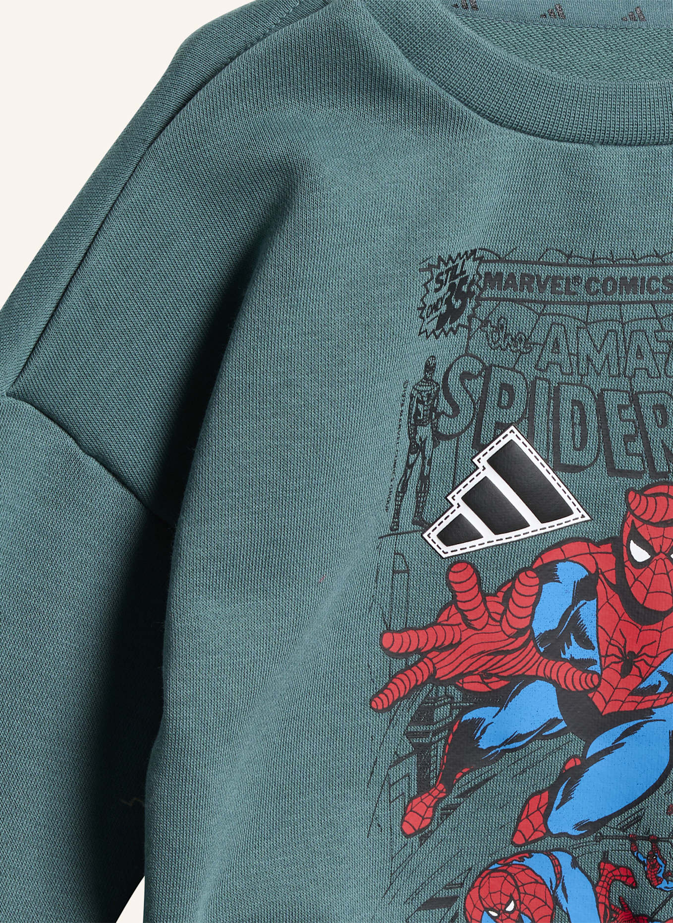 adidas MARVEL SPIDER-MAN JOGGINGHOSE KINDER: TÜRKIS/ WEISS