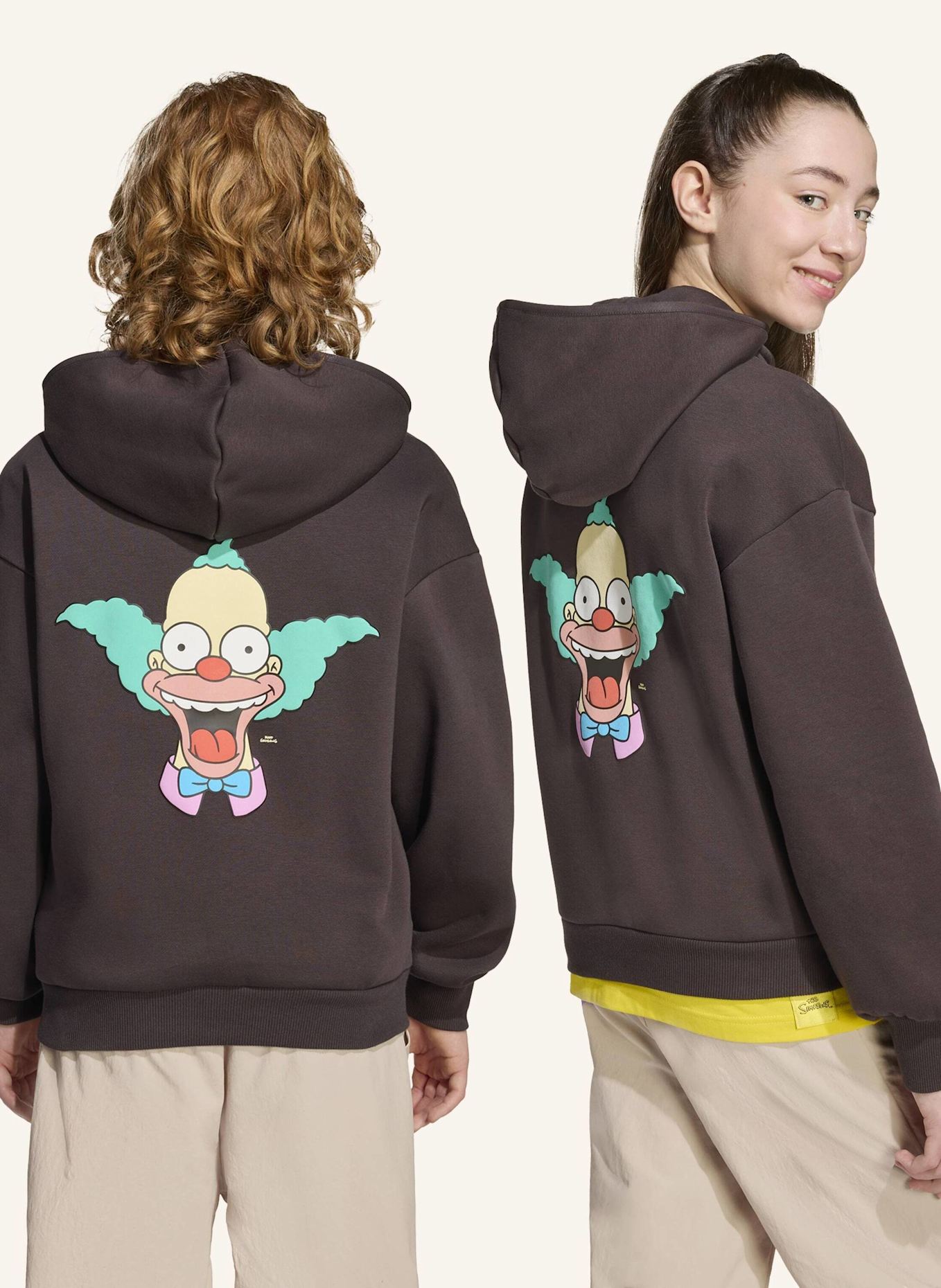 adidas ADIDAS THE SIMPSONS KAPUZEN-SWEATSHIRT KINDER: BRAUN