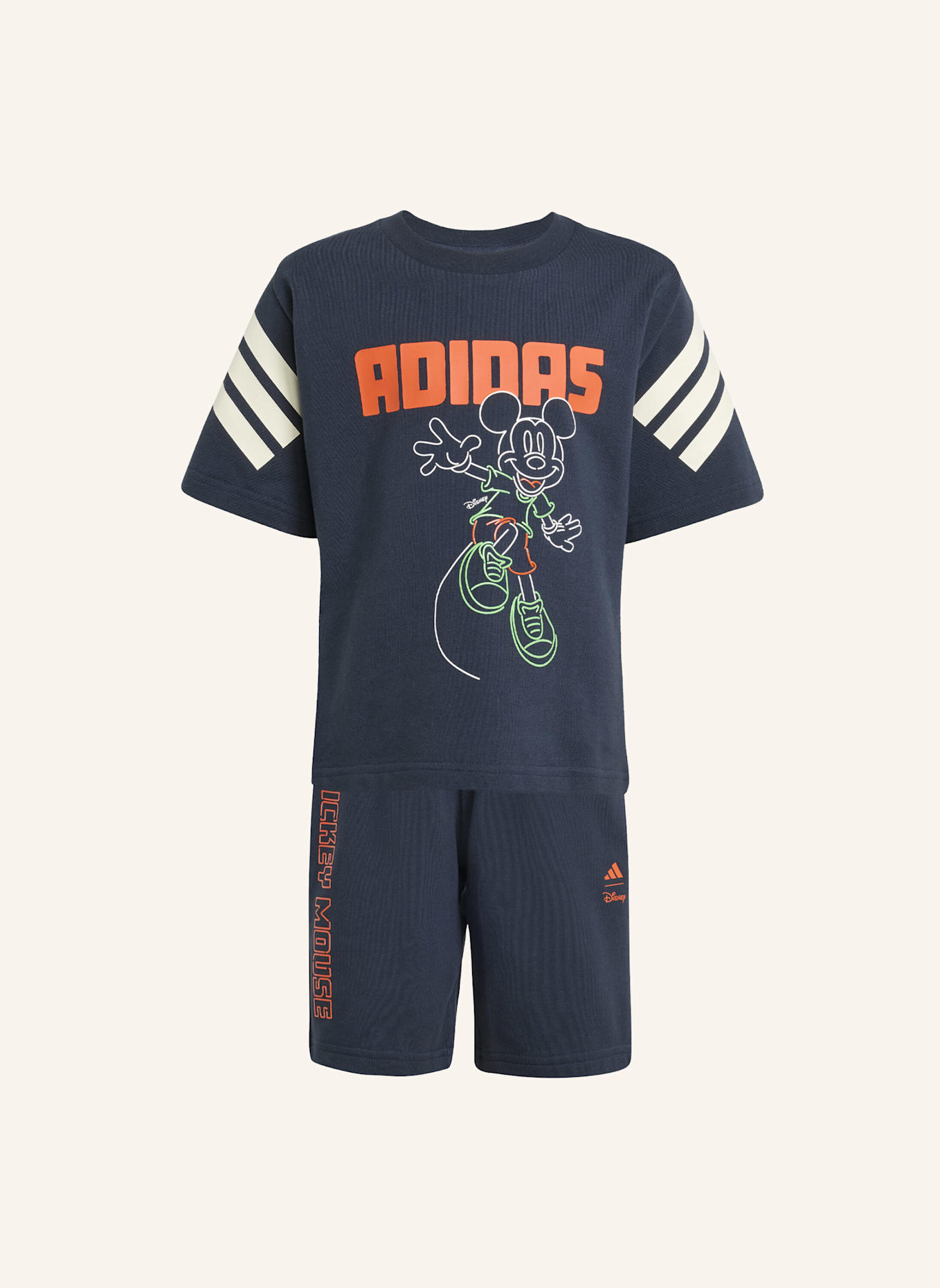 adidas DISNEY MICKY MAUS T-SHIRT-SET KINDER: SCHWARZ/ WEISS/ ORANGE