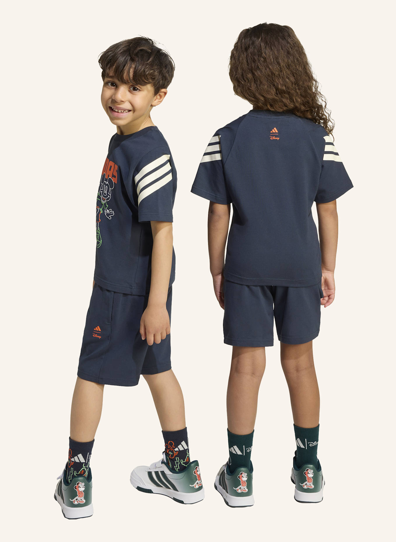 adidas DISNEY MICKY MAUS T-SHIRT-SET KINDER: SCHWARZ/ WEISS/ ORANGE