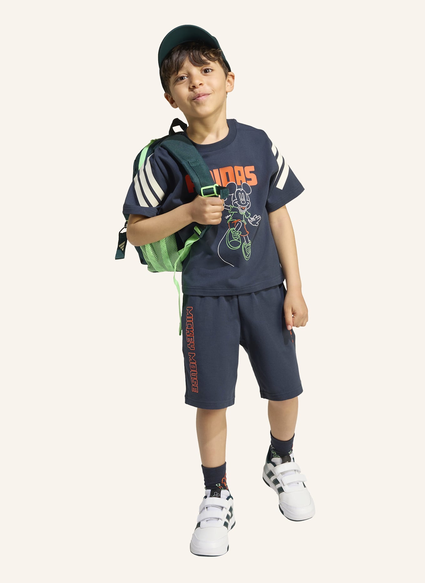 adidas DISNEY MICKY MAUS T-SHIRT-SET KINDER: SCHWARZ/ WEISS/ ORANGE