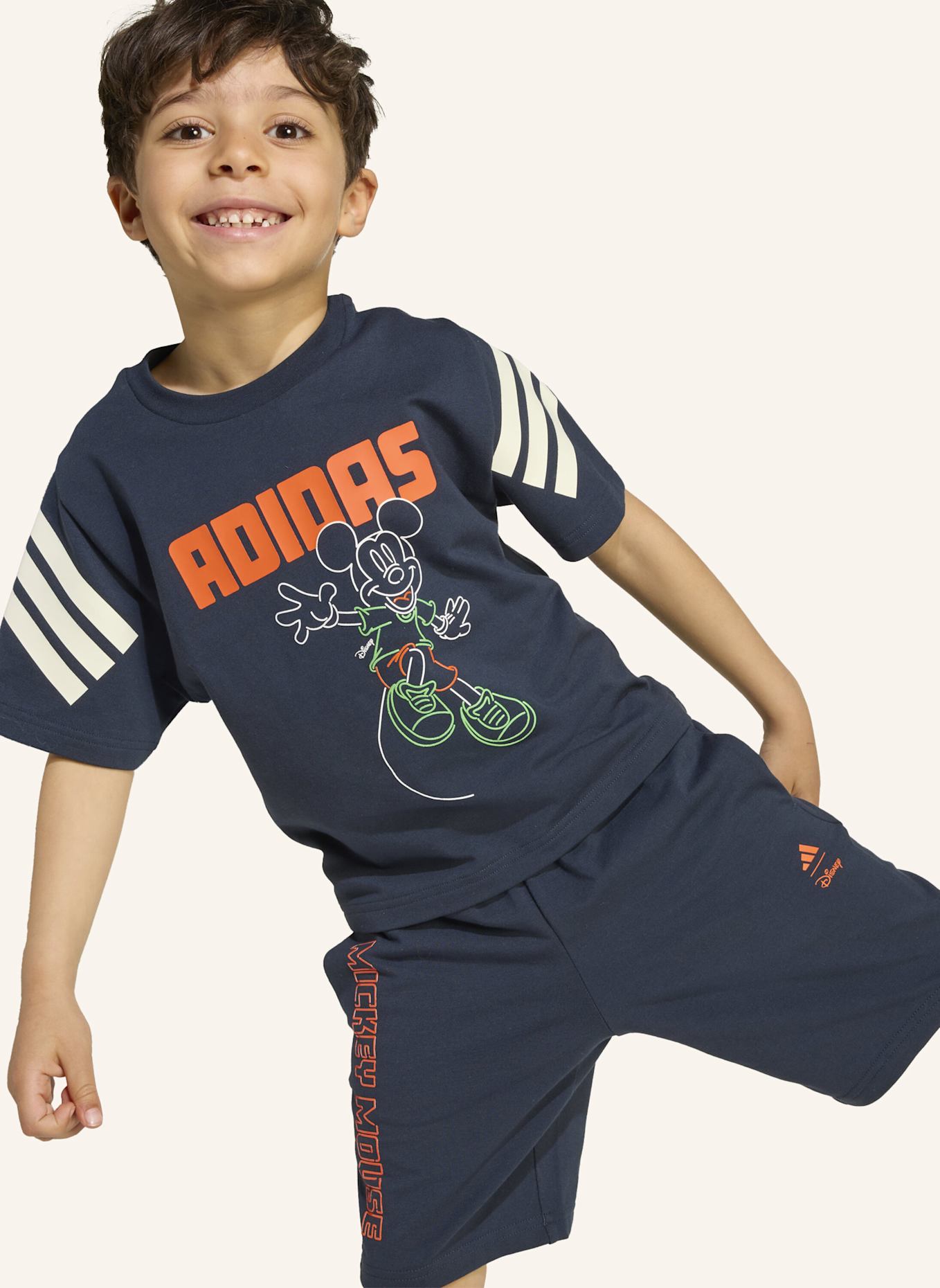 adidas DISNEY MICKY MAUS T-SHIRT-SET KINDER: SCHWARZ/ WEISS/ ORANGE