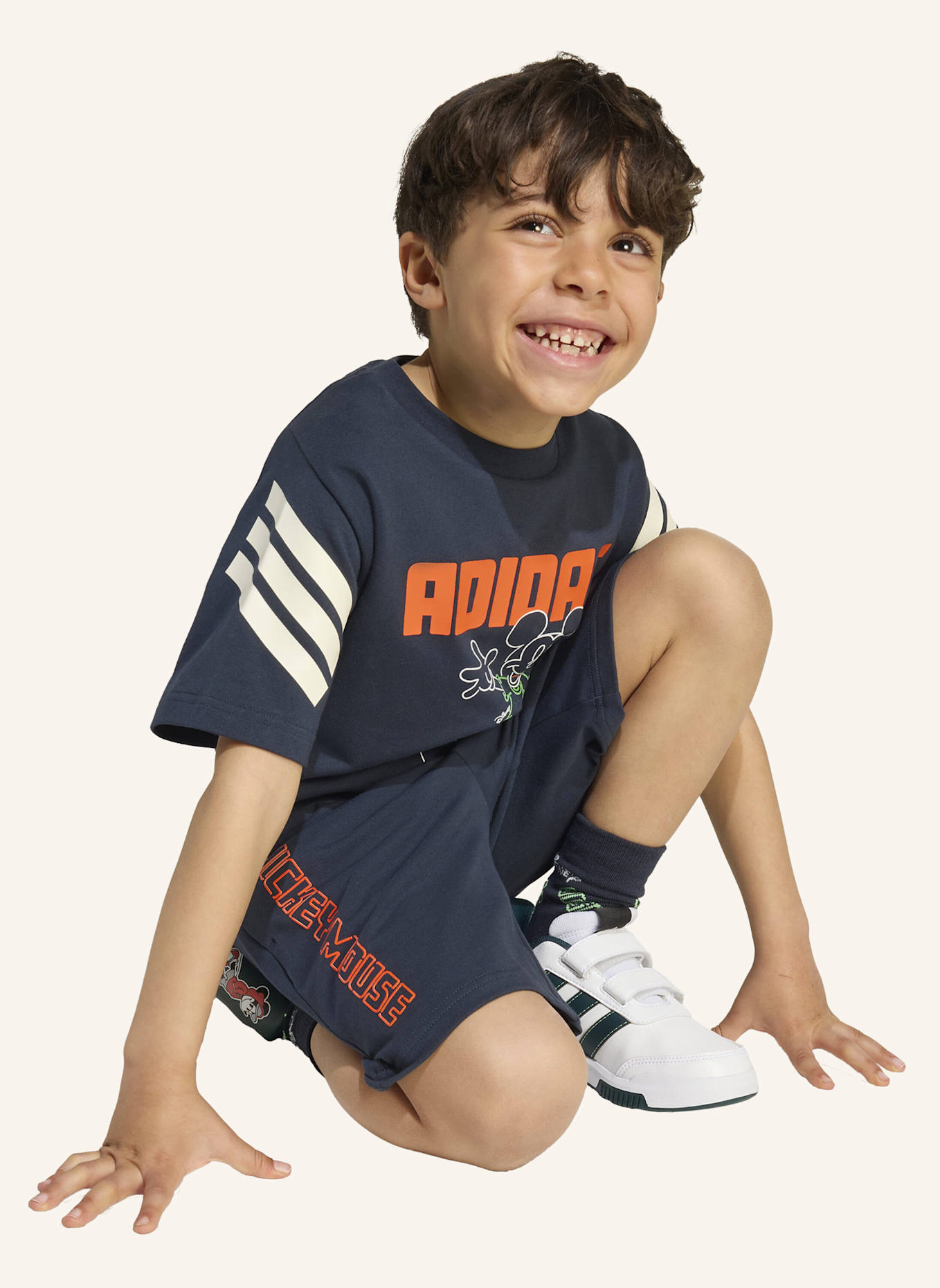 adidas DISNEY MICKY MAUS T-SHIRT-SET KINDER: SCHWARZ/ WEISS/ ORANGE