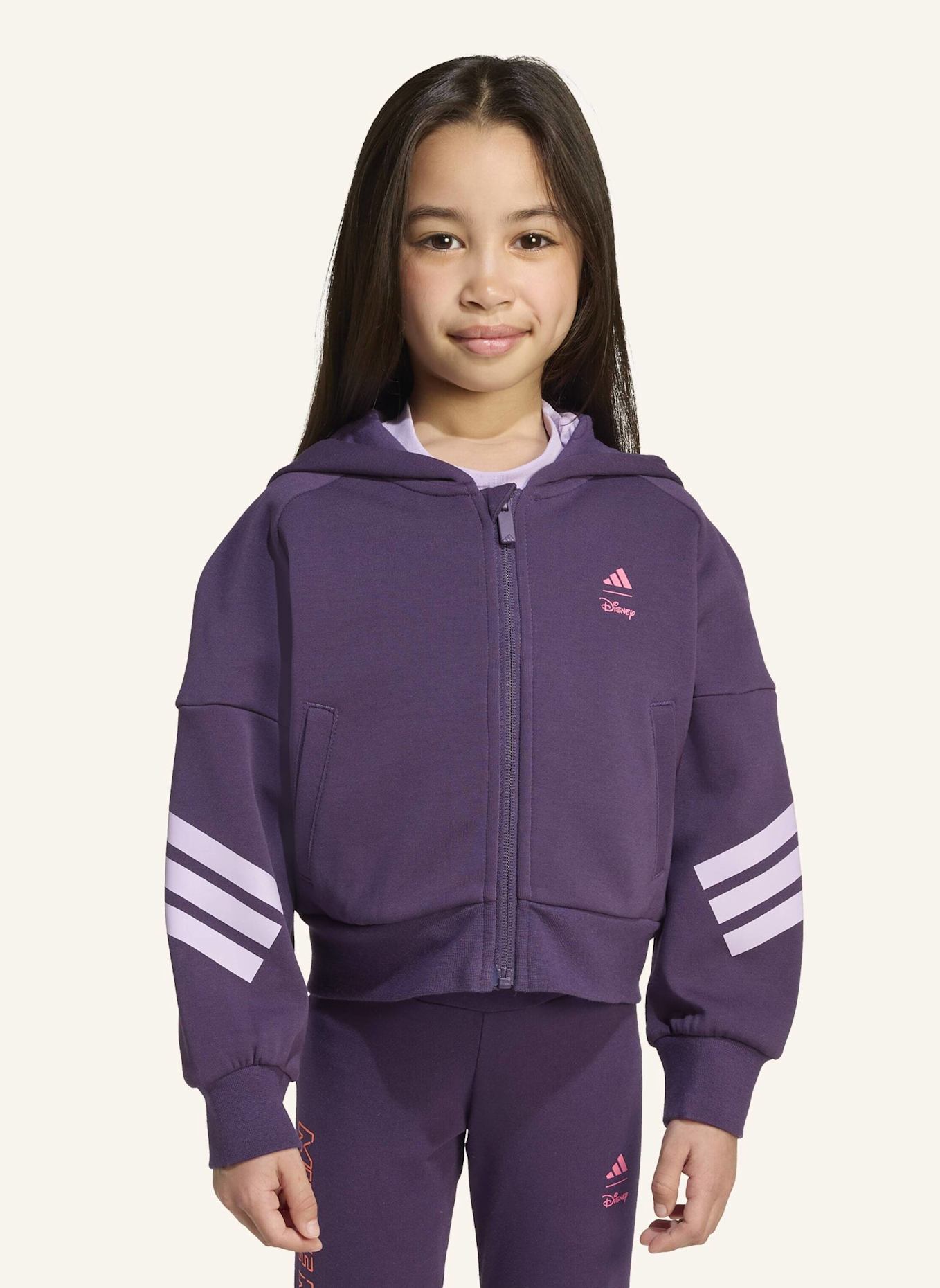 adidas DISNEY MINNIE MAUS TRACK TOP KINDER: LILA/ HELLLILA/ ROSA