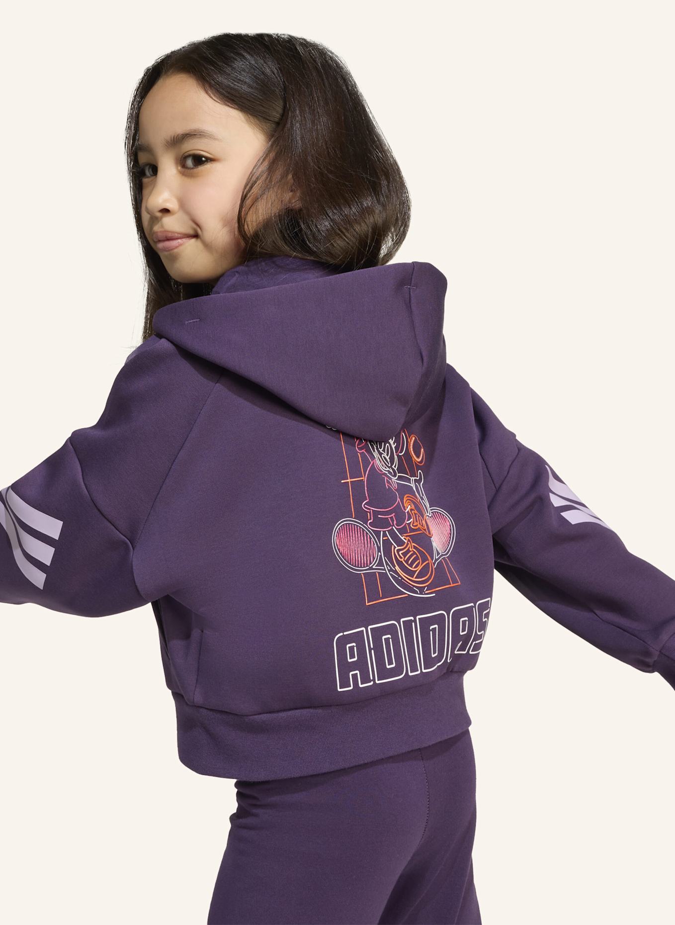 adidas DISNEY MINNIE MAUS TRACK TOP KINDER: LILA/ HELLLILA/ ROSA