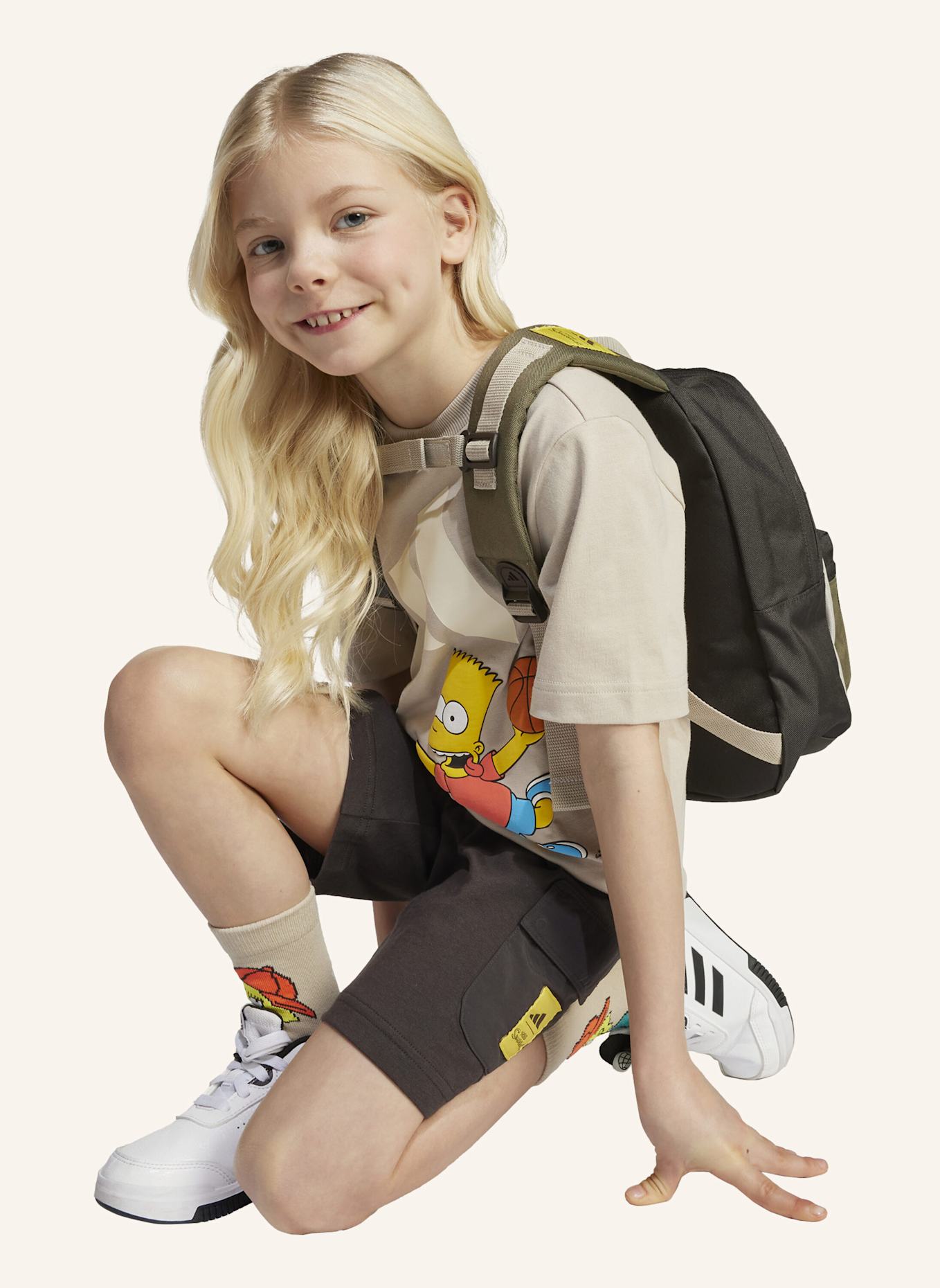adidas DIE SIMPSONS T-SHIRT-SET KIDS: BEIGE