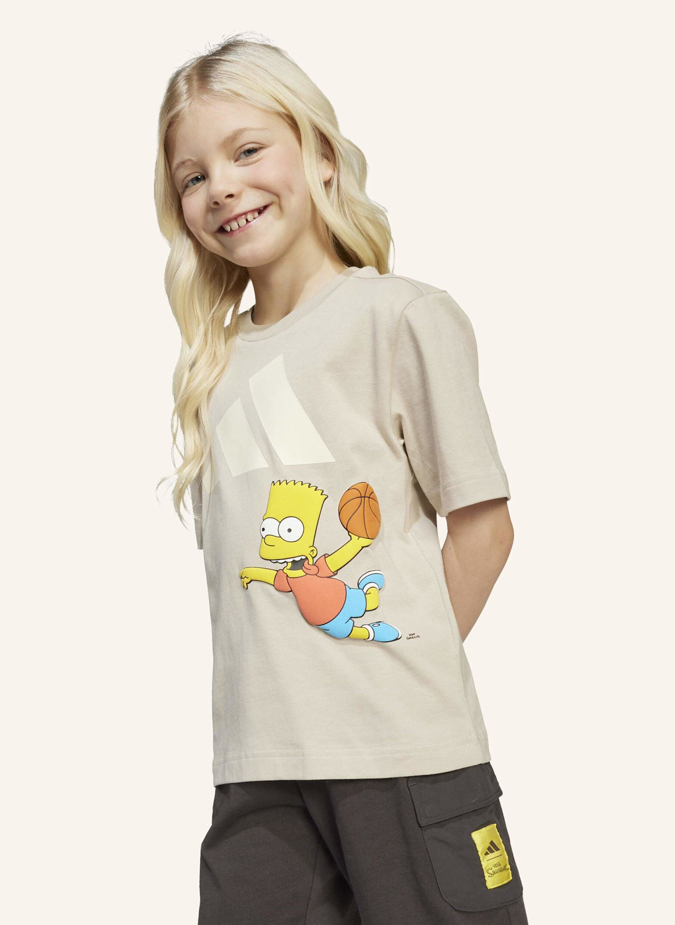 adidas DIE SIMPSONS T-SHIRT-SET KIDS: BEIGE