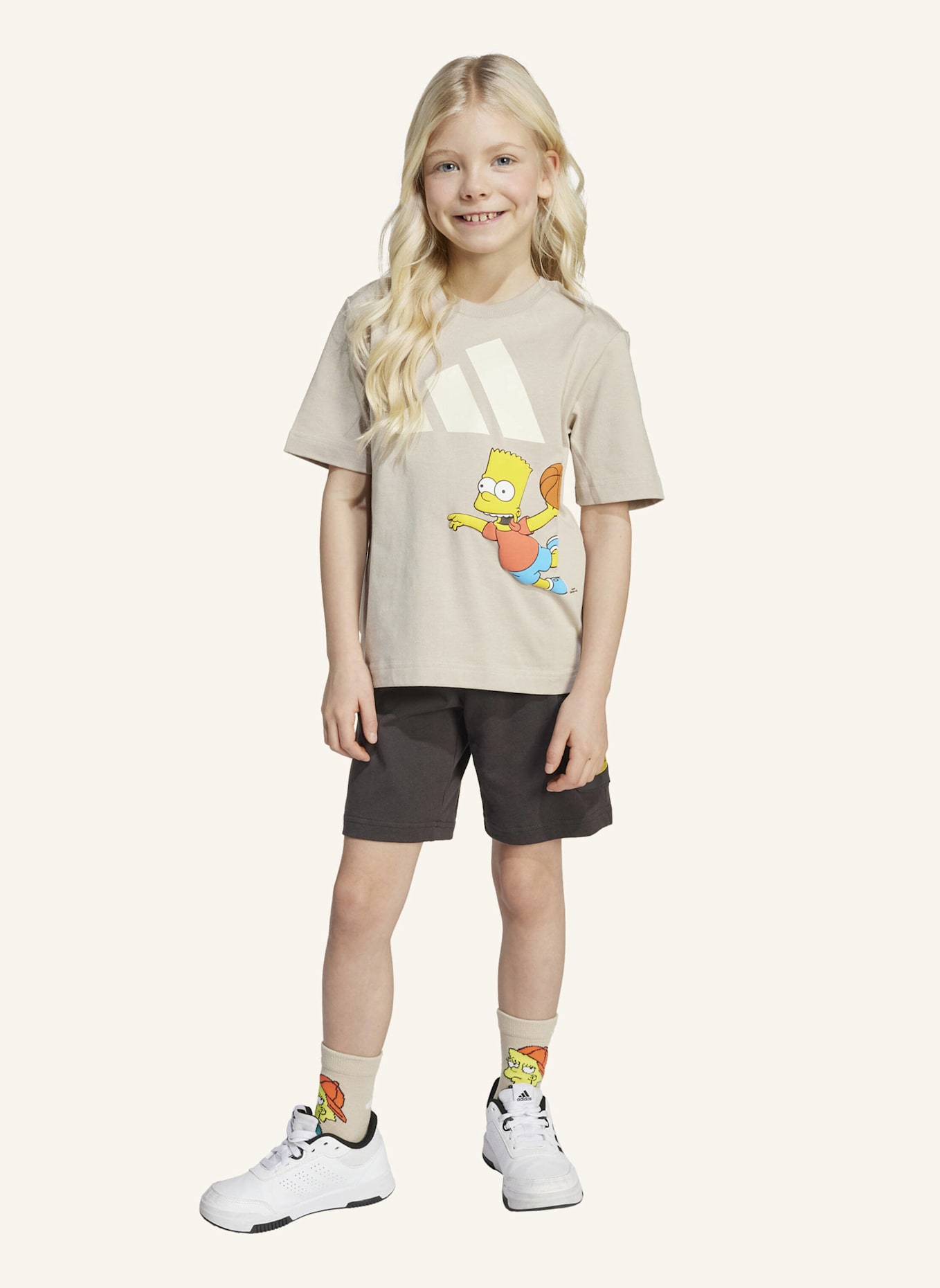 adidas DIE SIMPSONS T-SHIRT-SET KIDS: BEIGE