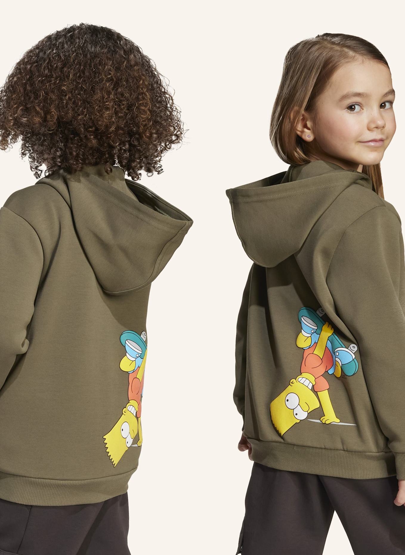 adidas DIE SIMPSONS TRACK TOP KINDER: GRÜN