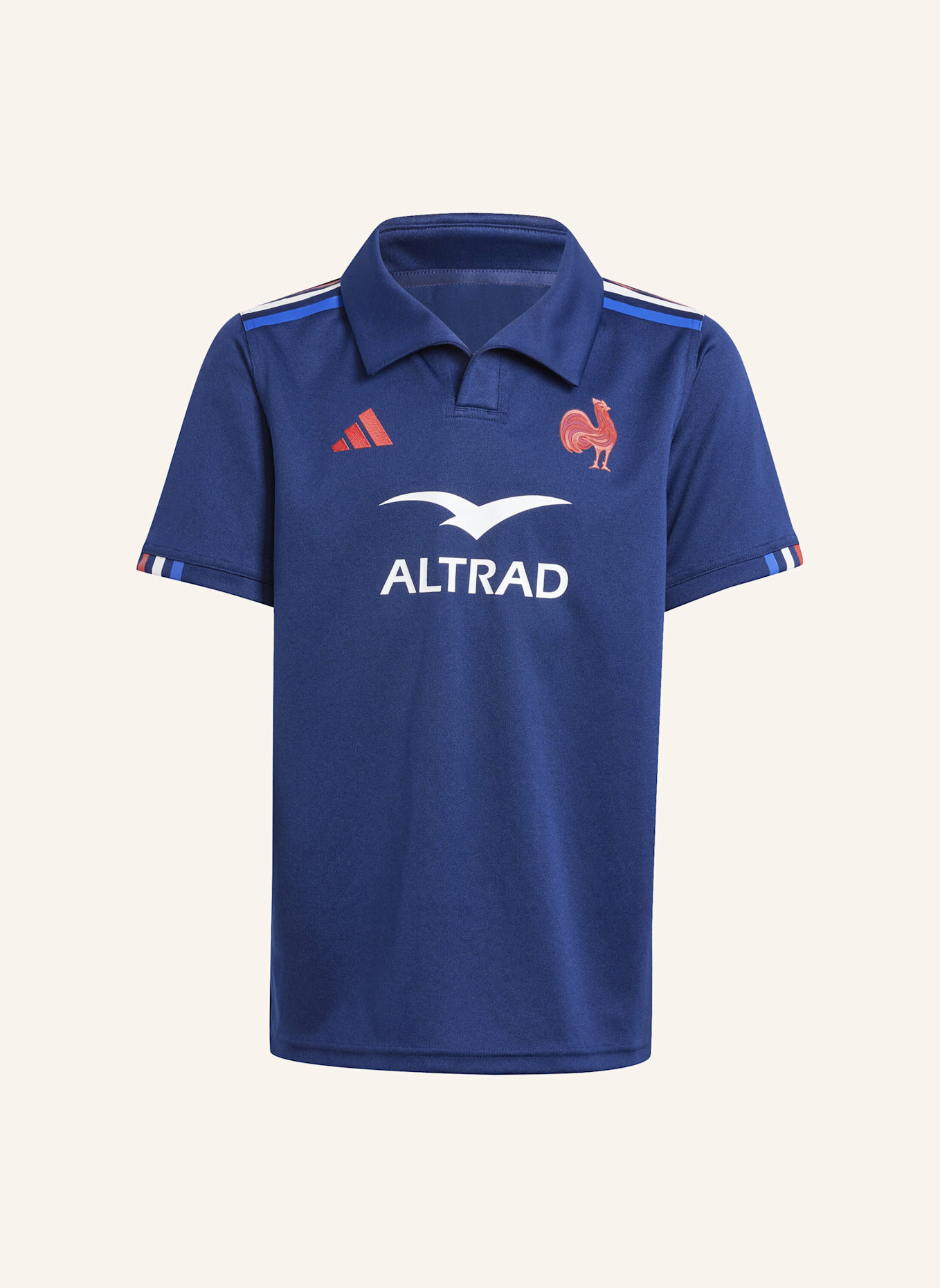 adidas FRANKREICH RUGBY KIDS HEIMTRIKOT: BLAU