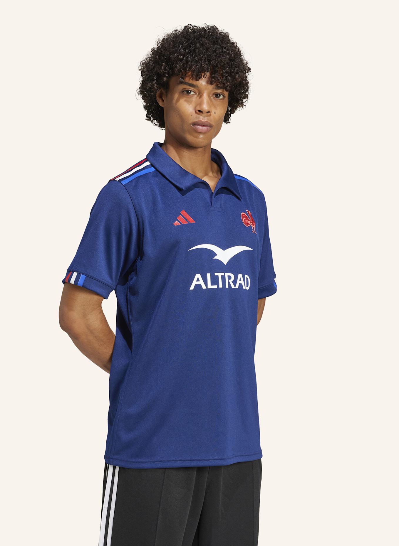 adidas FRANKREICH RUGBY HEIMTRIKOT: BLAU