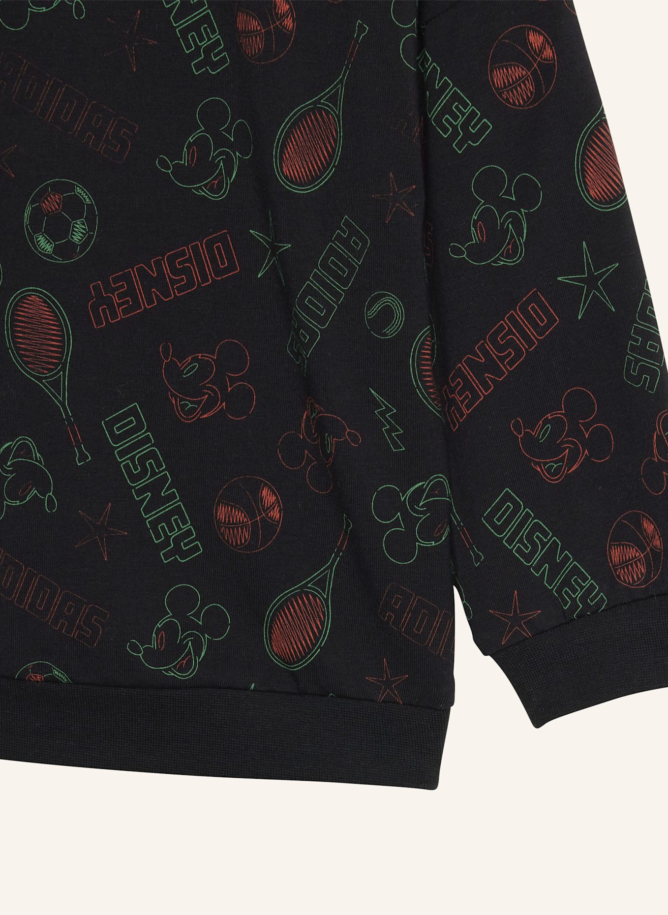 adidas DISNEY MICKY MAUS JOGGINGANZUG KINDER: SCHWARZ/ ORANGE/ NEONGRÜN