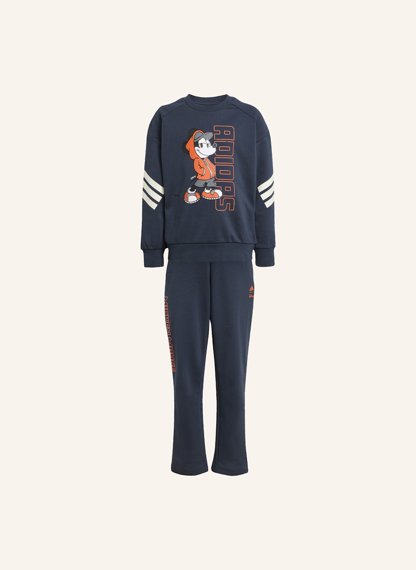 adidas DISNEY MICKY MAUS JOGGINGANZUG KINDER: SCHWARZ/ ORANGE