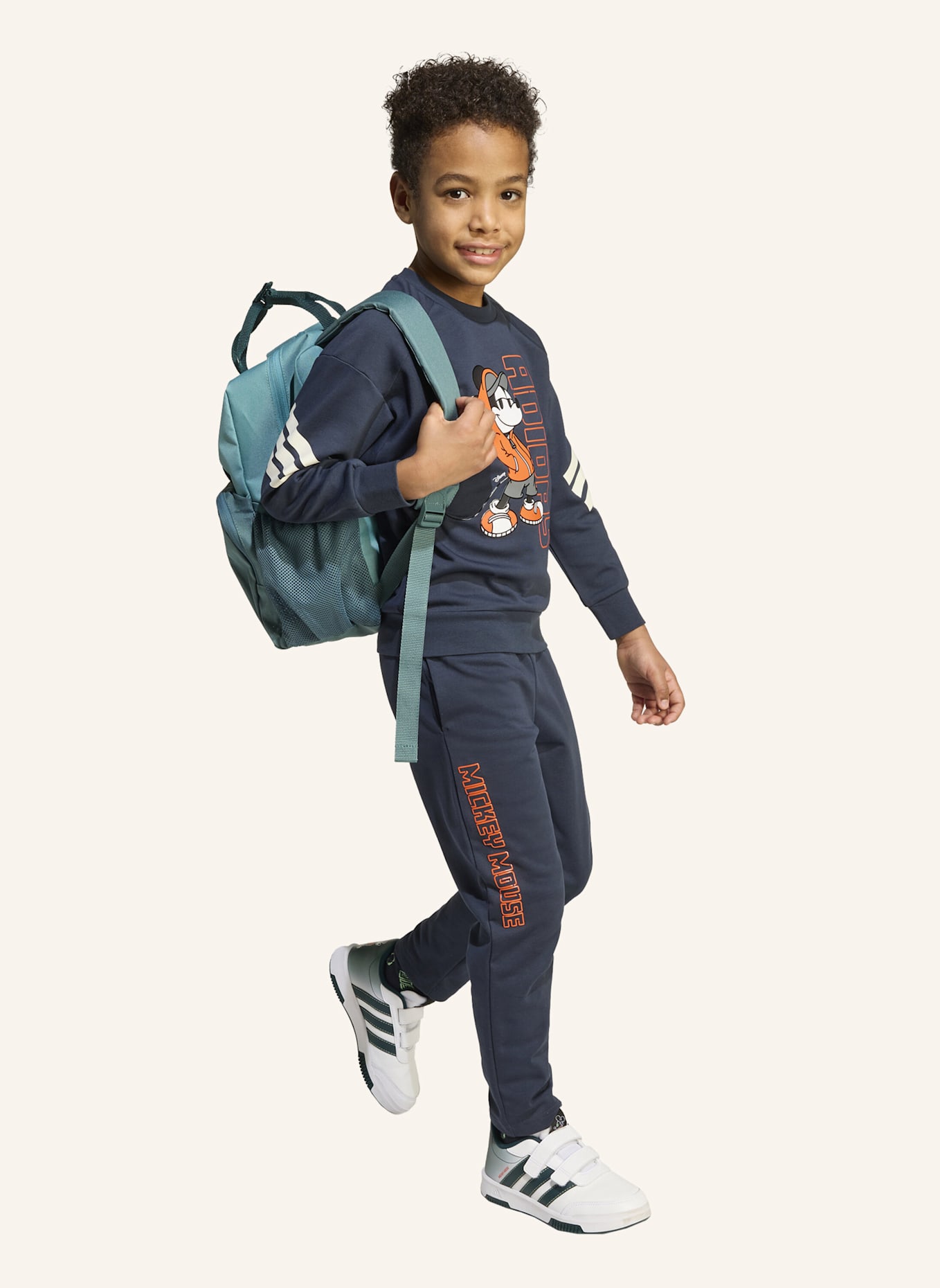 adidas DISNEY MICKY MAUS JOGGINGANZUG KINDER: SCHWARZ/ ORANGE