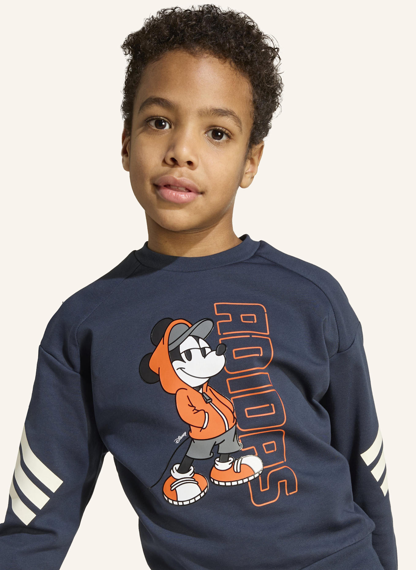 adidas DISNEY MICKY MAUS JOGGINGANZUG KINDER: SCHWARZ/ ORANGE