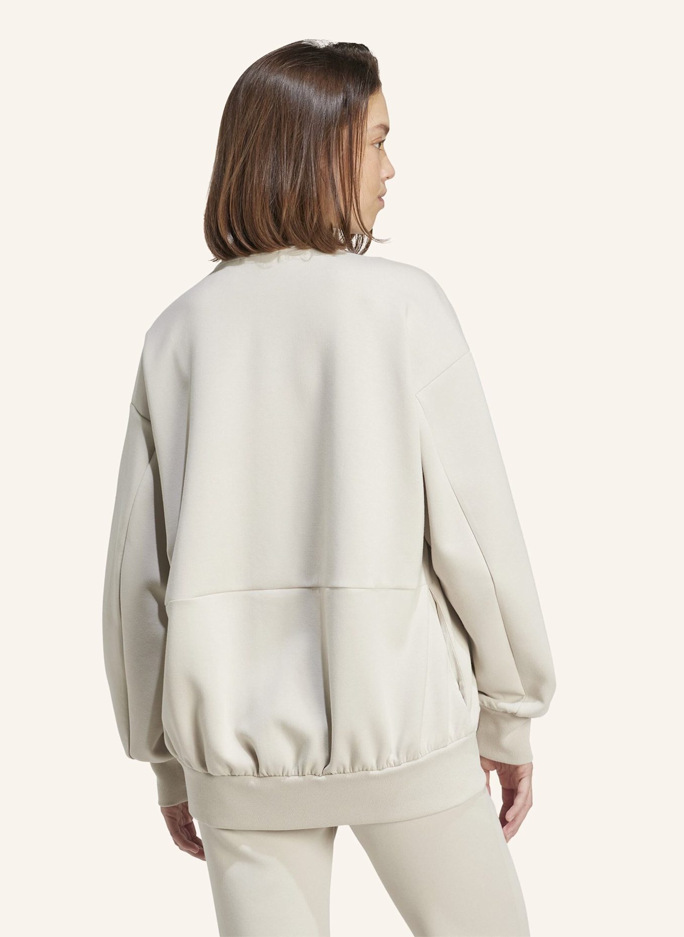 adidas Sweatjacke SOFT LUX: BEIGE