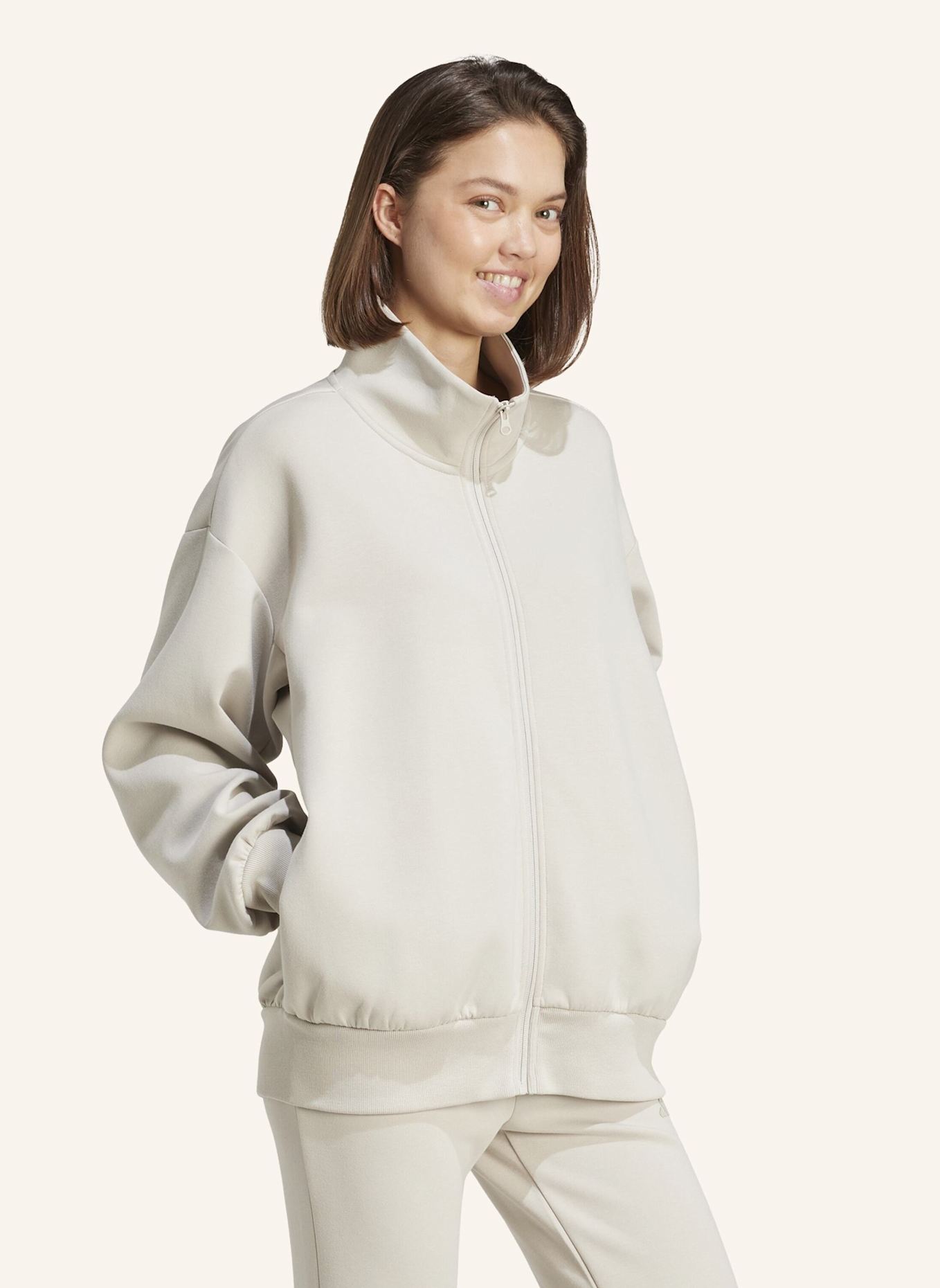 adidas Sweatjacke SOFT LUX: BEIGE