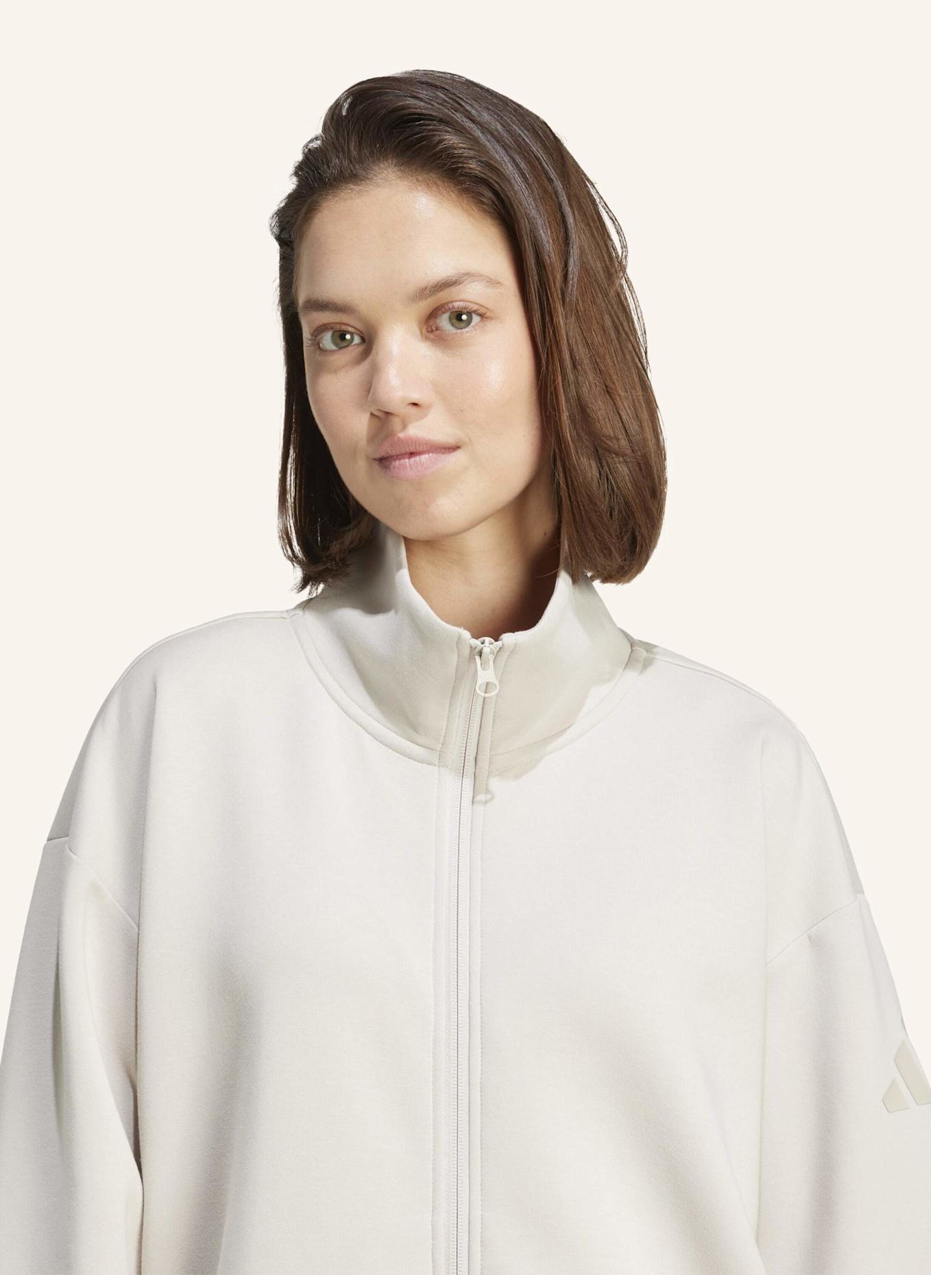 adidas Sweatjacke SOFT LUX: BEIGE