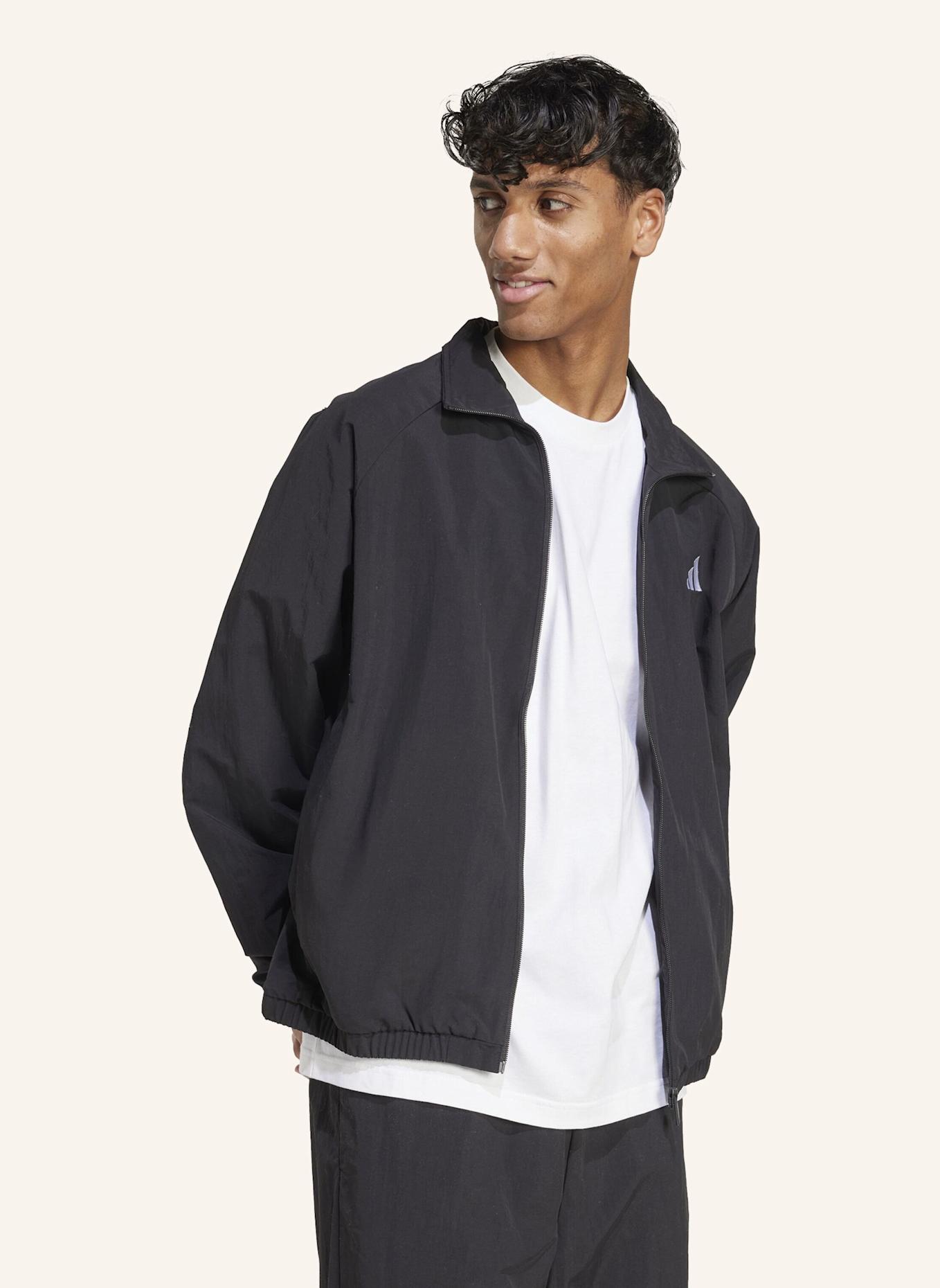 adidas ESSENTIAL WINDBREAKER MIT KLEINEM LOGO: SCHWARZ/ WEISS