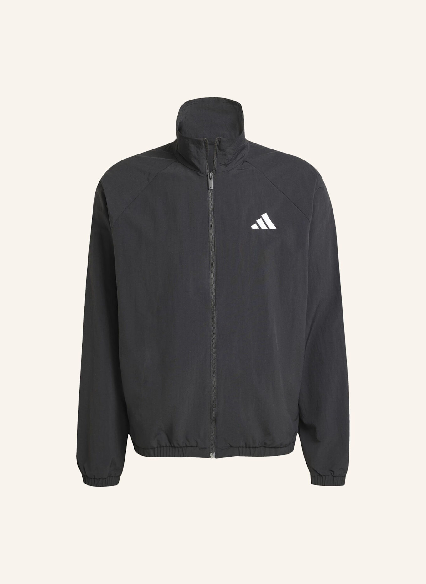 adidas ESSENTIAL WINDBREAKER MIT KLEINEM LOGO: SCHWARZ/ WEISS