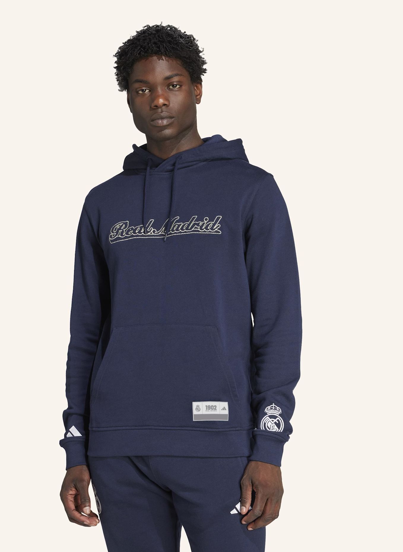 adidas Originals REAL MADRID US PACK HOODIE: BLAU/ WEISS