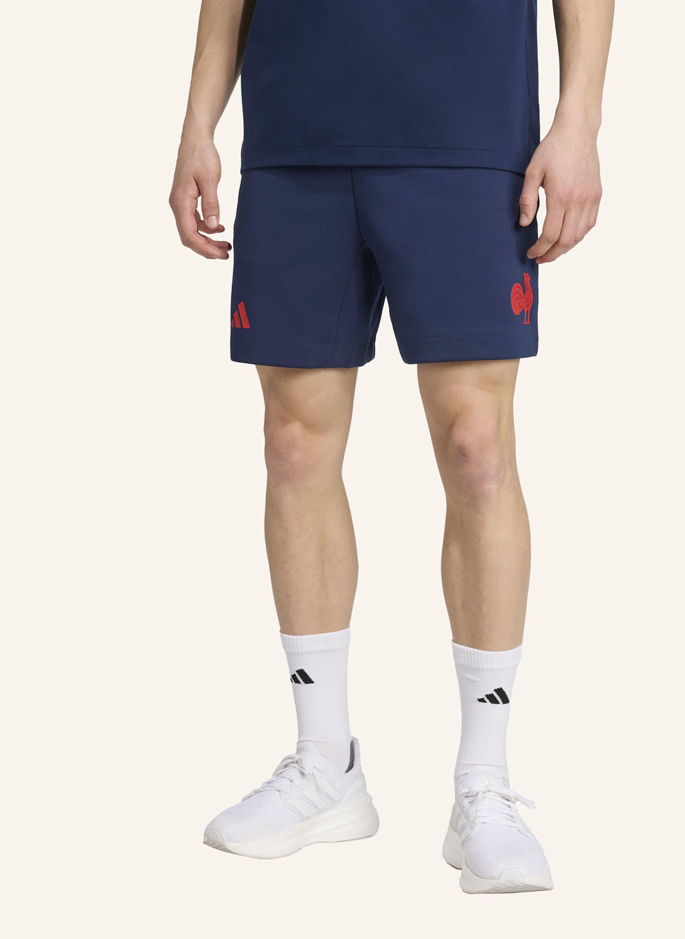 adidas FRANKREICH TRAVEL SHORTS: BLAU
