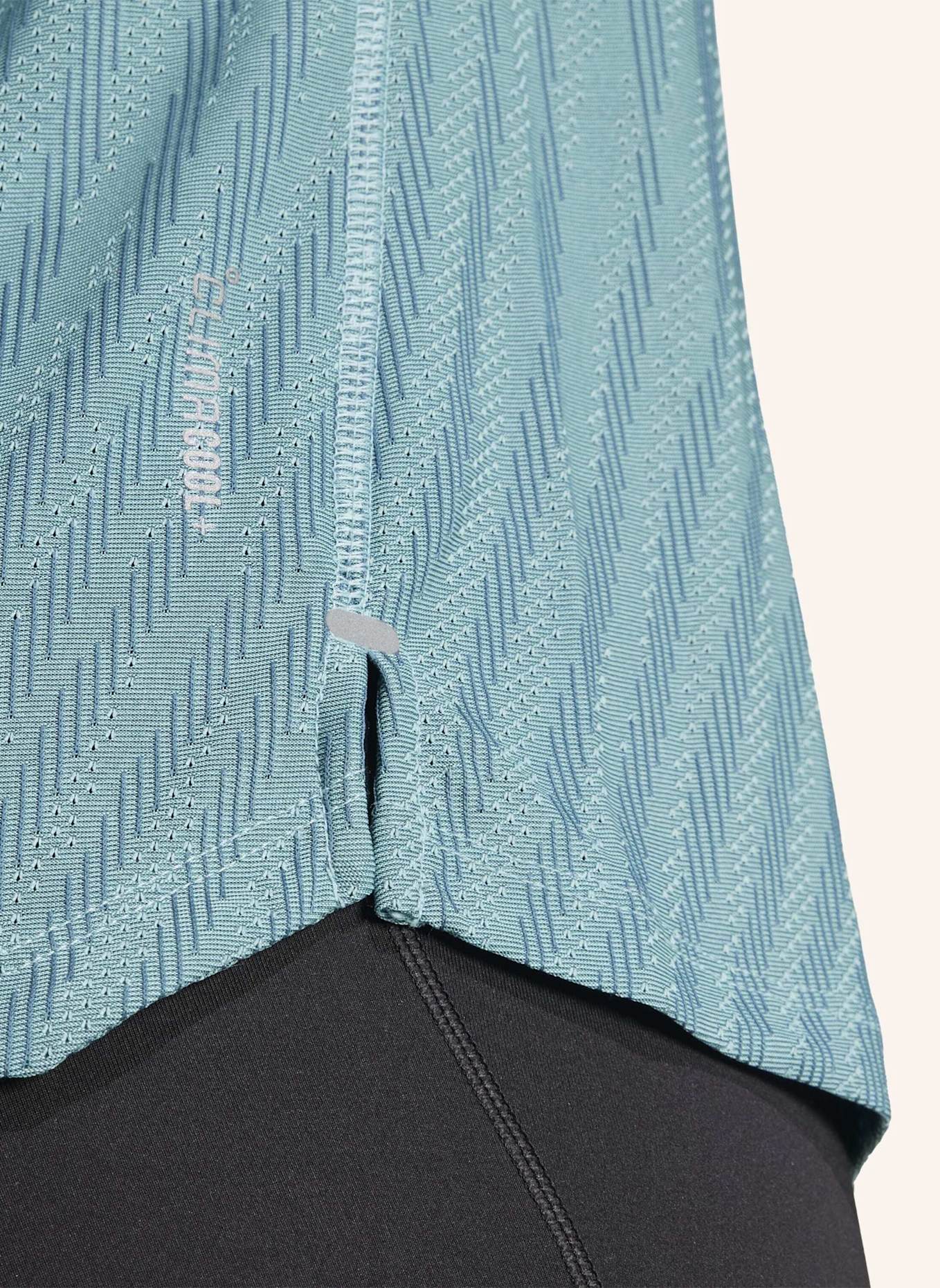 adidas Laufshirt ADI365 CLIMACOOL+: GRÜN/ TÜRKIS