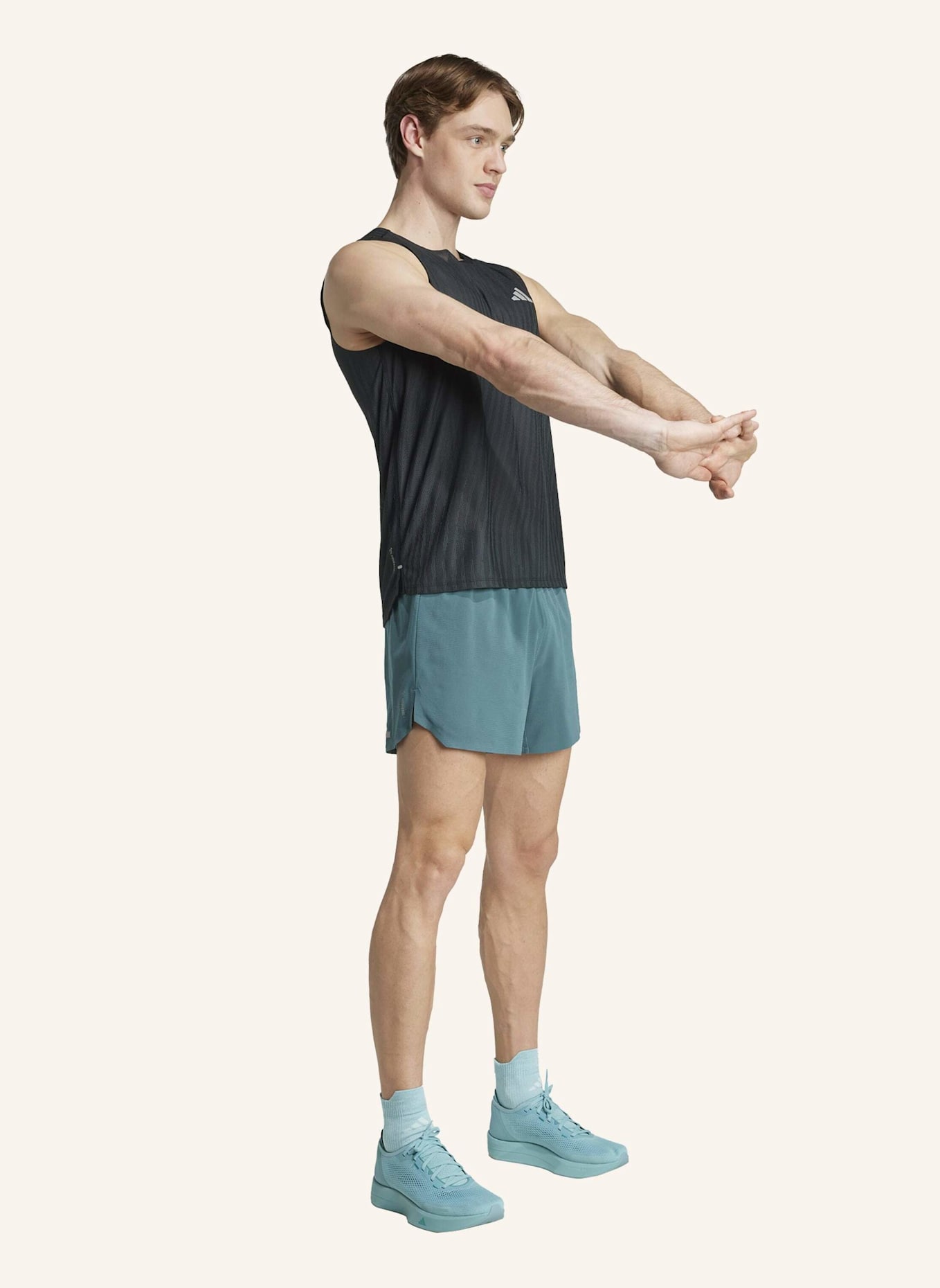 adidas ADI365 RUNNING CLIMACOOL+ TANKTOP: SCHWARZ/ GRAU