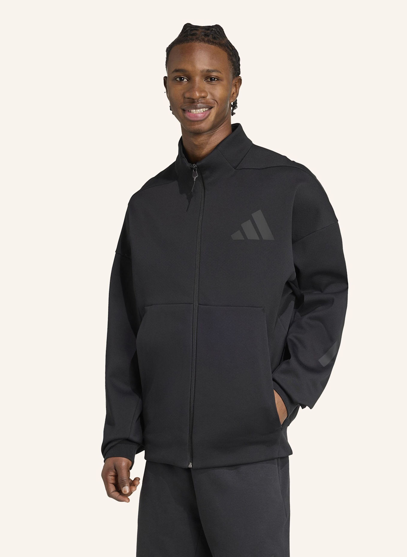adidas ADIDAS Z.N.E. TRAININGSJACKE: SCHWARZ