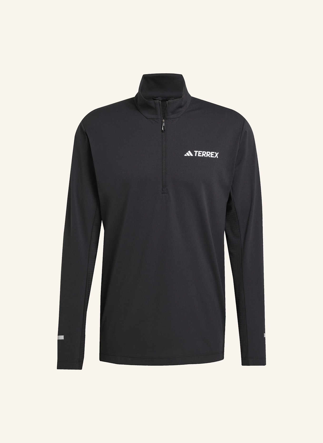 adidas TERREX TERREX XPERIOR LANGARMSHIRT MIT REISSVERSCHLUSS BIS ZUR BRUST: SCHWARZ