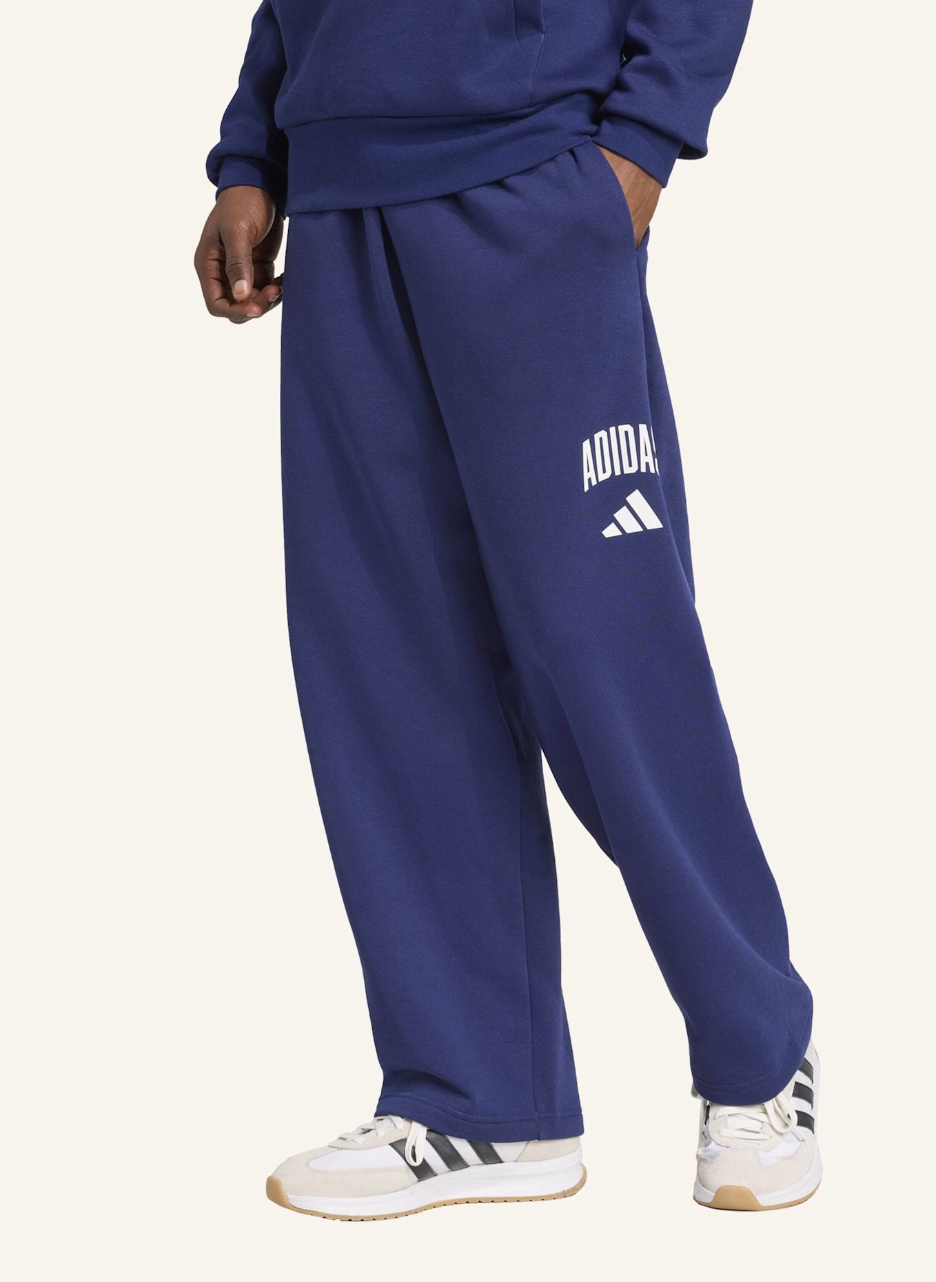 adidas COLLEGIATE HOSE: BLAU/ WEISS