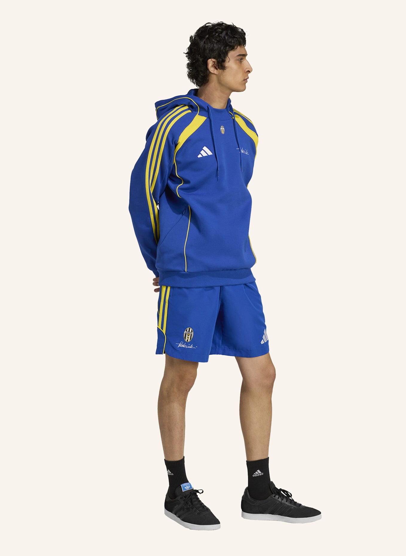 adidas Originals JUVENTUS TURIN VIALLI PACK DOUBLEKNIT HOODIE: BLAU