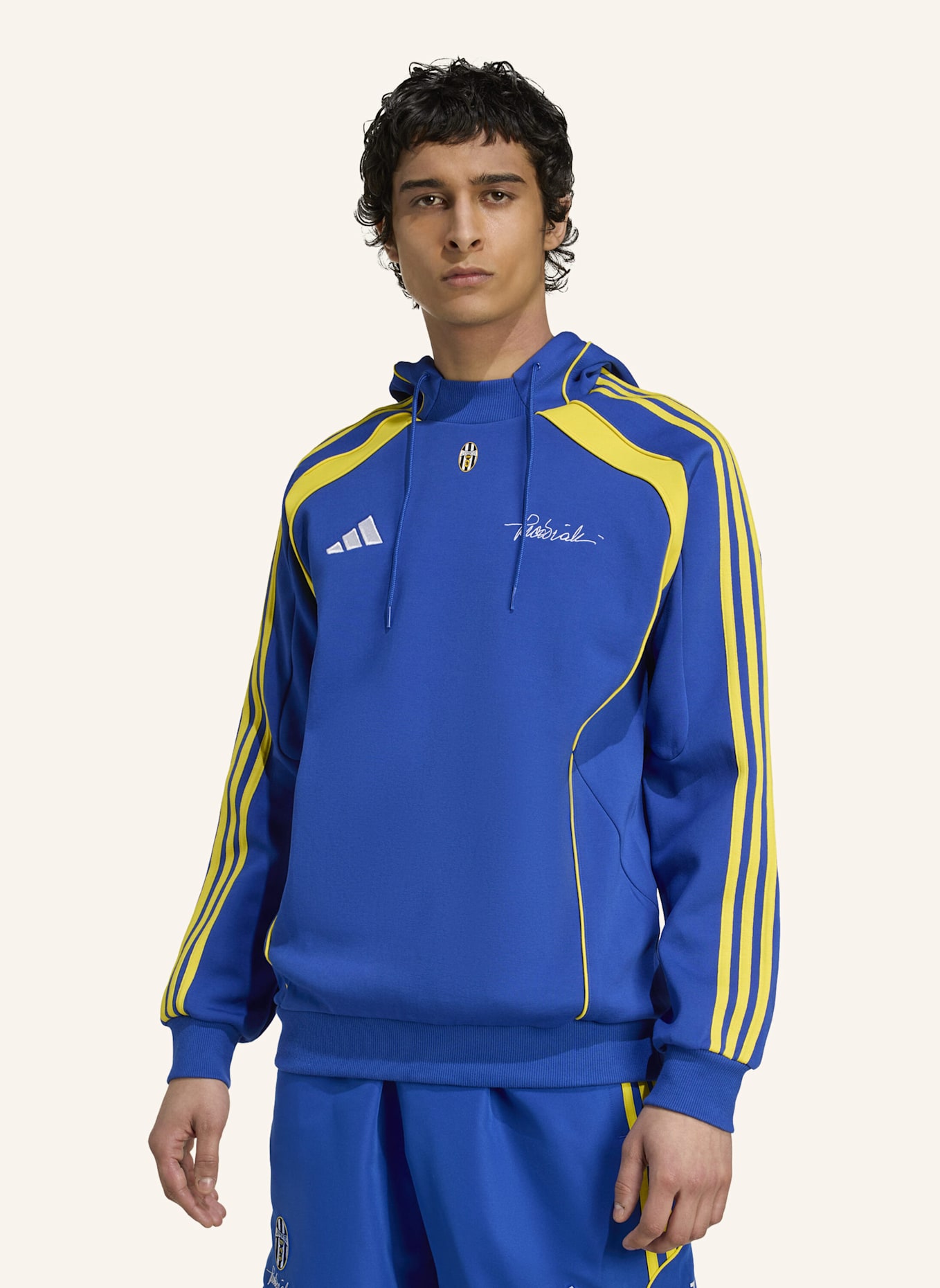 adidas Originals JUVENTUS TURIN VIALLI PACK DOUBLEKNIT HOODIE: BLAU