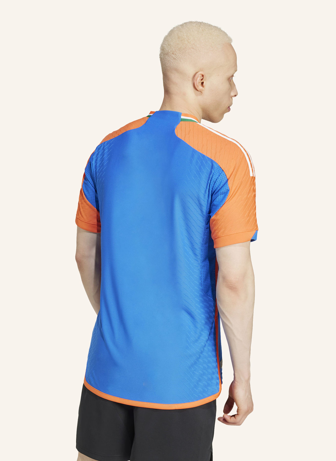 adidas INDIA CRICKET T20I TRIKOT: BLAU/ ORANGE