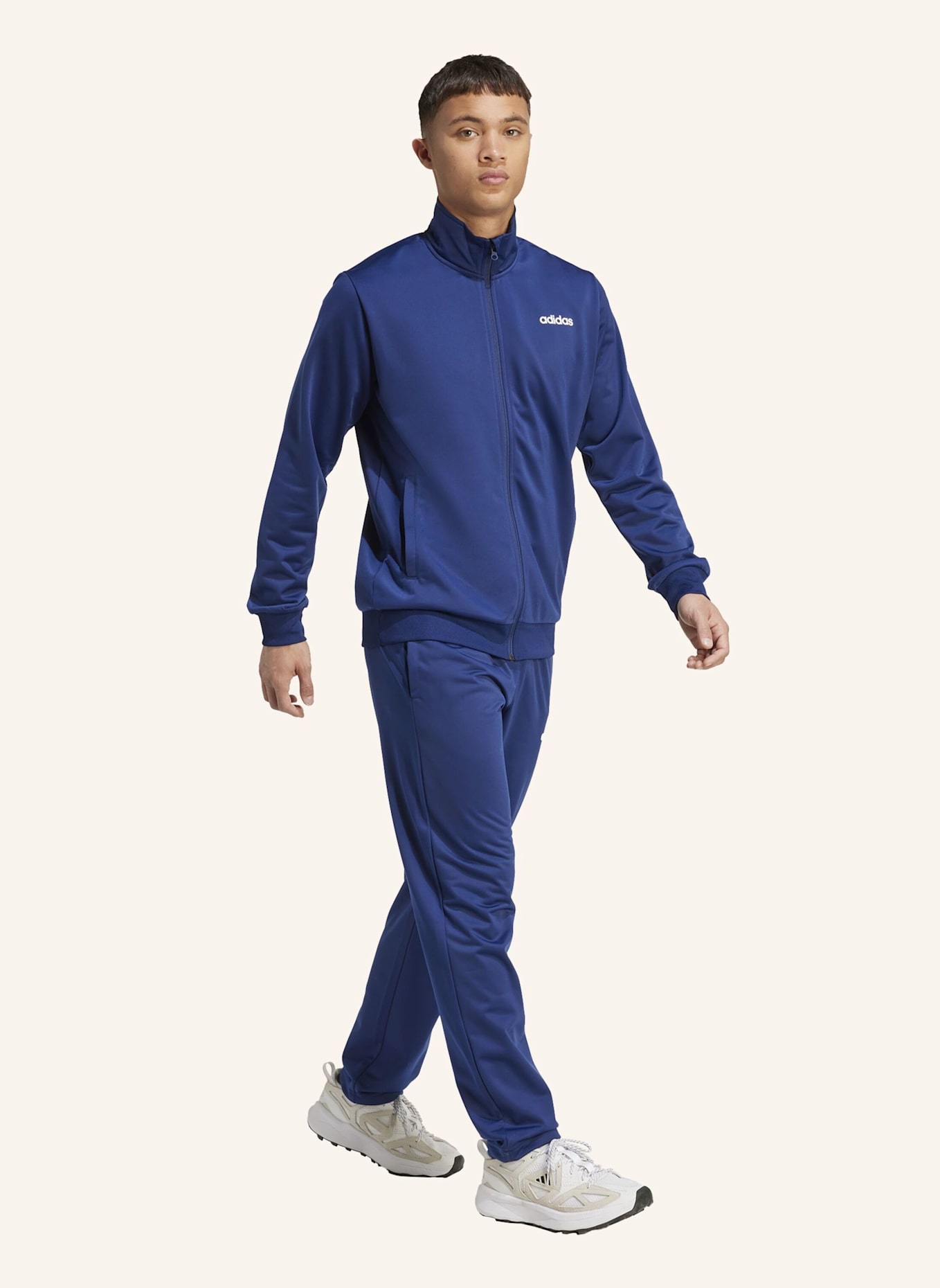 adidas ADIDAS LINEAR TRAININGSANZUG: BLAU