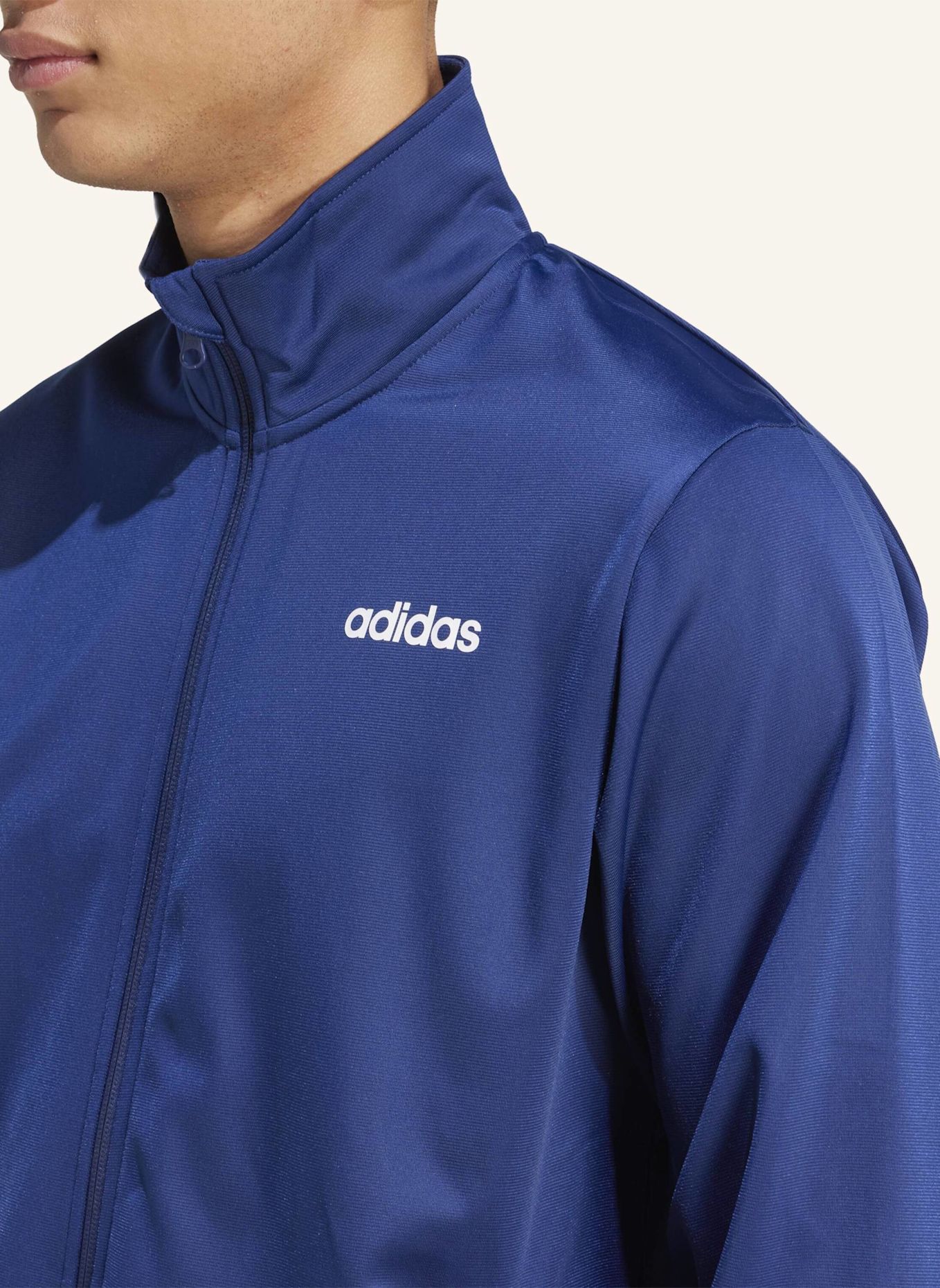 adidas ADIDAS LINEAR TRAININGSANZUG: BLAU