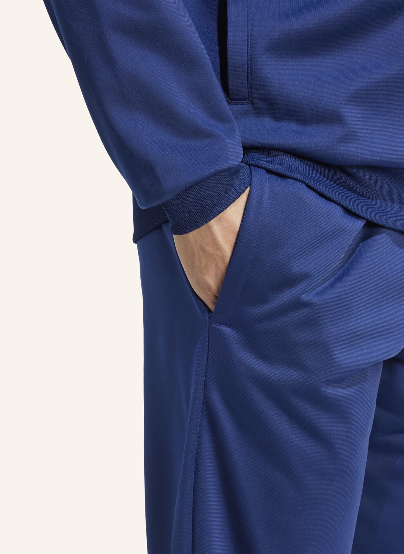 adidas ADIDAS LINEAR TRAININGSANZUG: BLAU