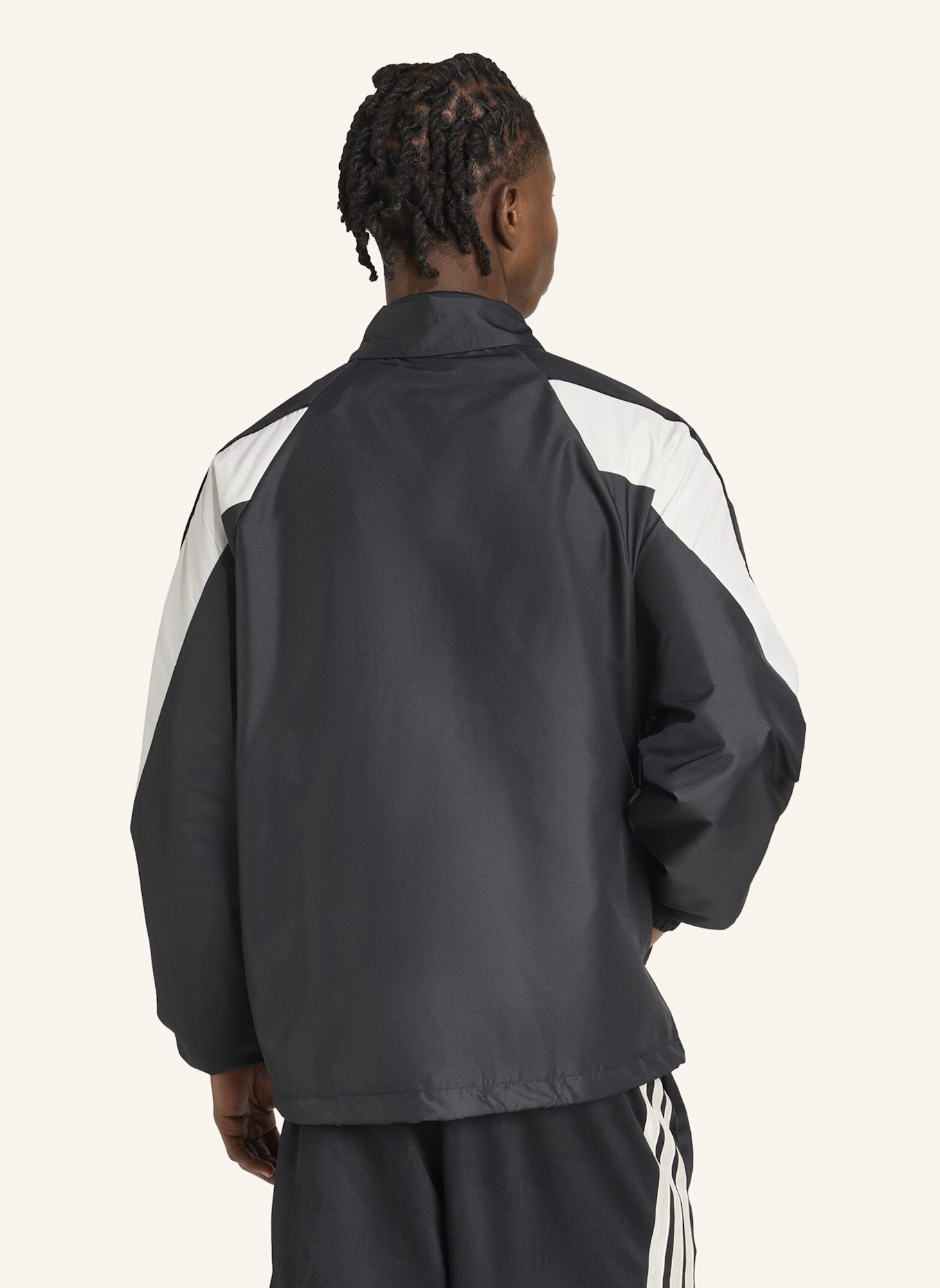 adidas STADIUM TRAININGSJACKE: SCHWARZ/ WEISS