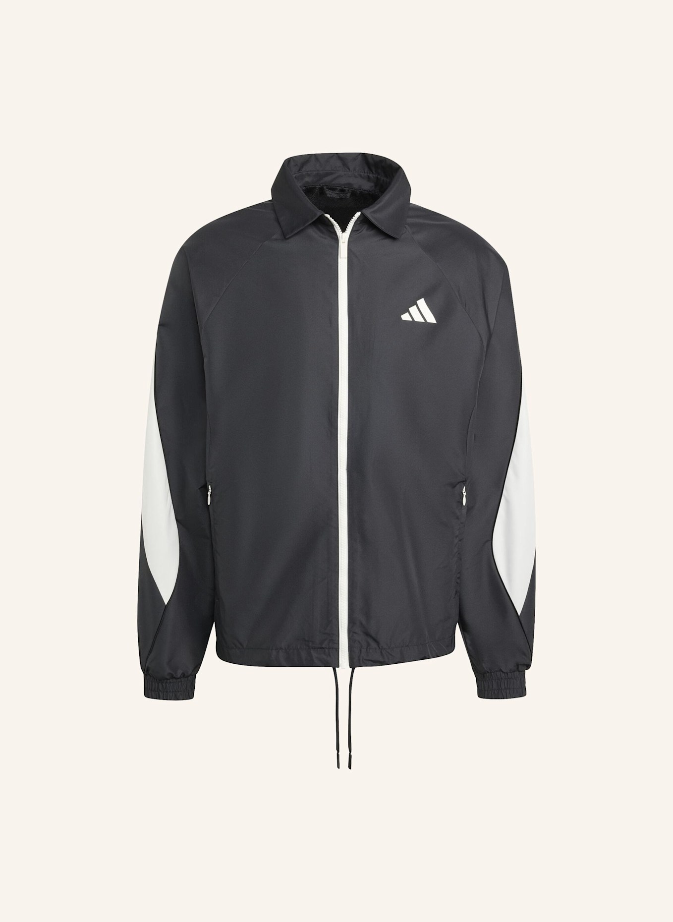 adidas STADIUM TRAININGSJACKE: SCHWARZ/ WEISS