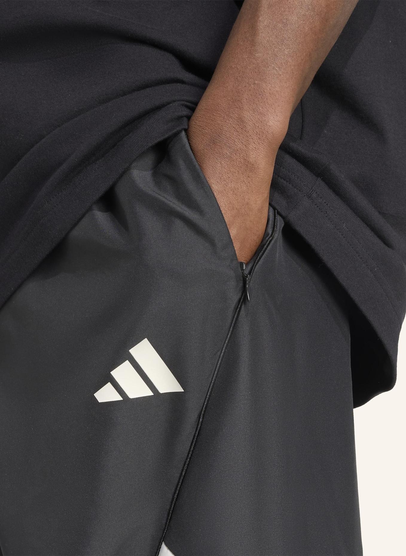 adidas STADIUM HOSE: SCHWARZ/ WEISS