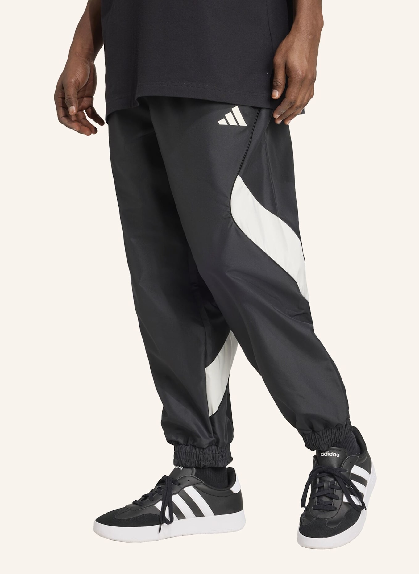 adidas STADIUM HOSE: SCHWARZ/ WEISS