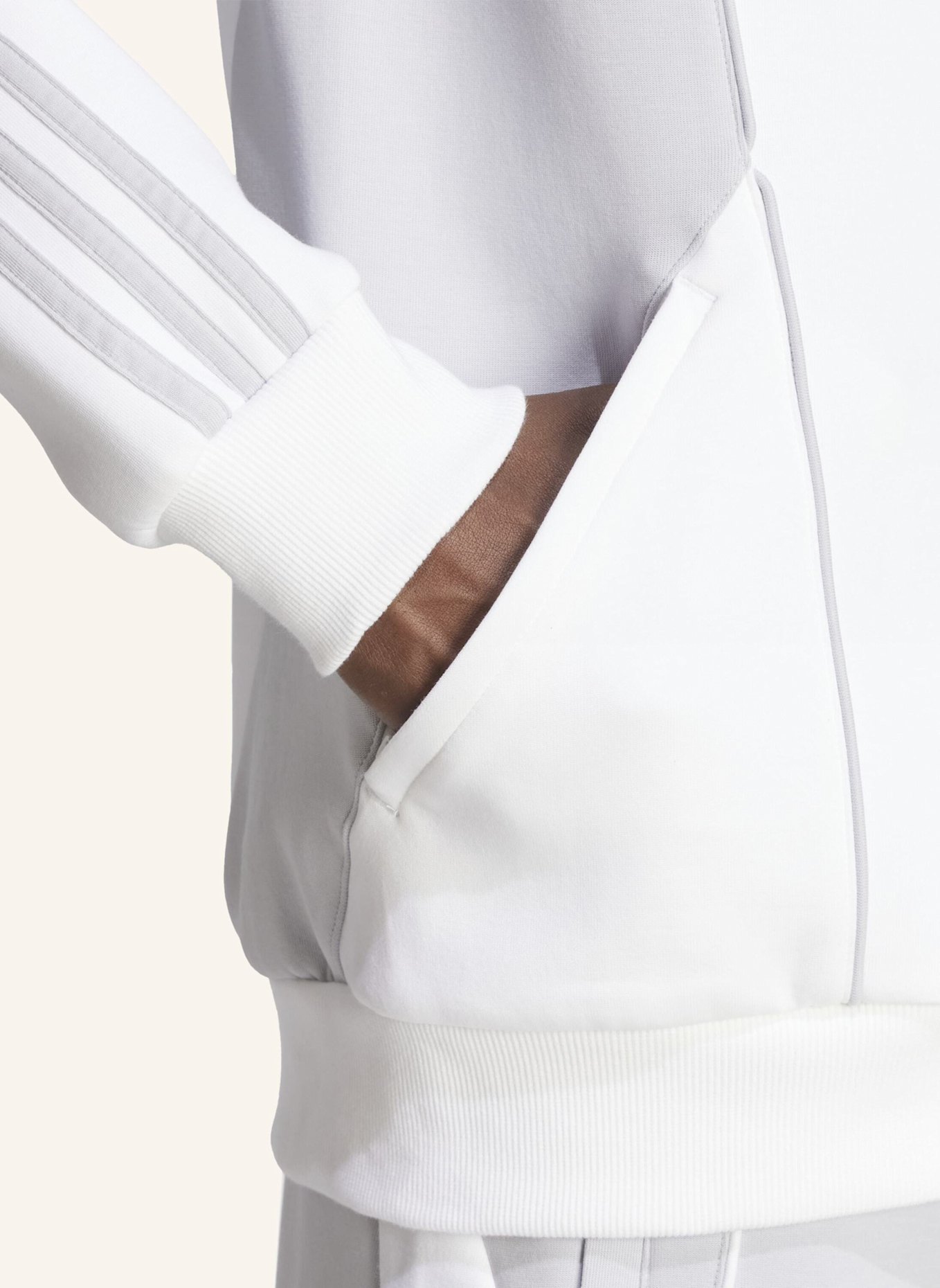 adidas Originals REAL MADRID UBP DOUBLEKNIT TRAININGSJACKE: WEISS/ GRÜN