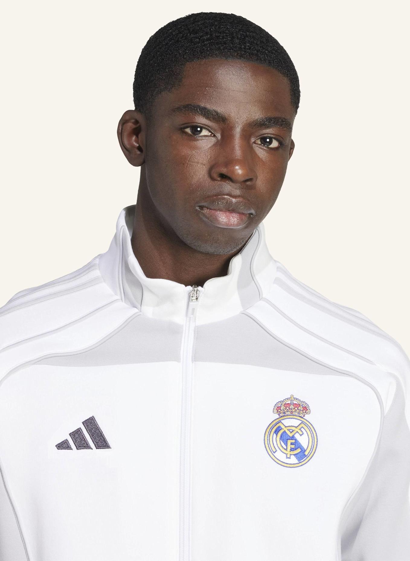 adidas Originals REAL MADRID UBP DOUBLEKNIT TRAININGSJACKE: WEISS/ GRÜN